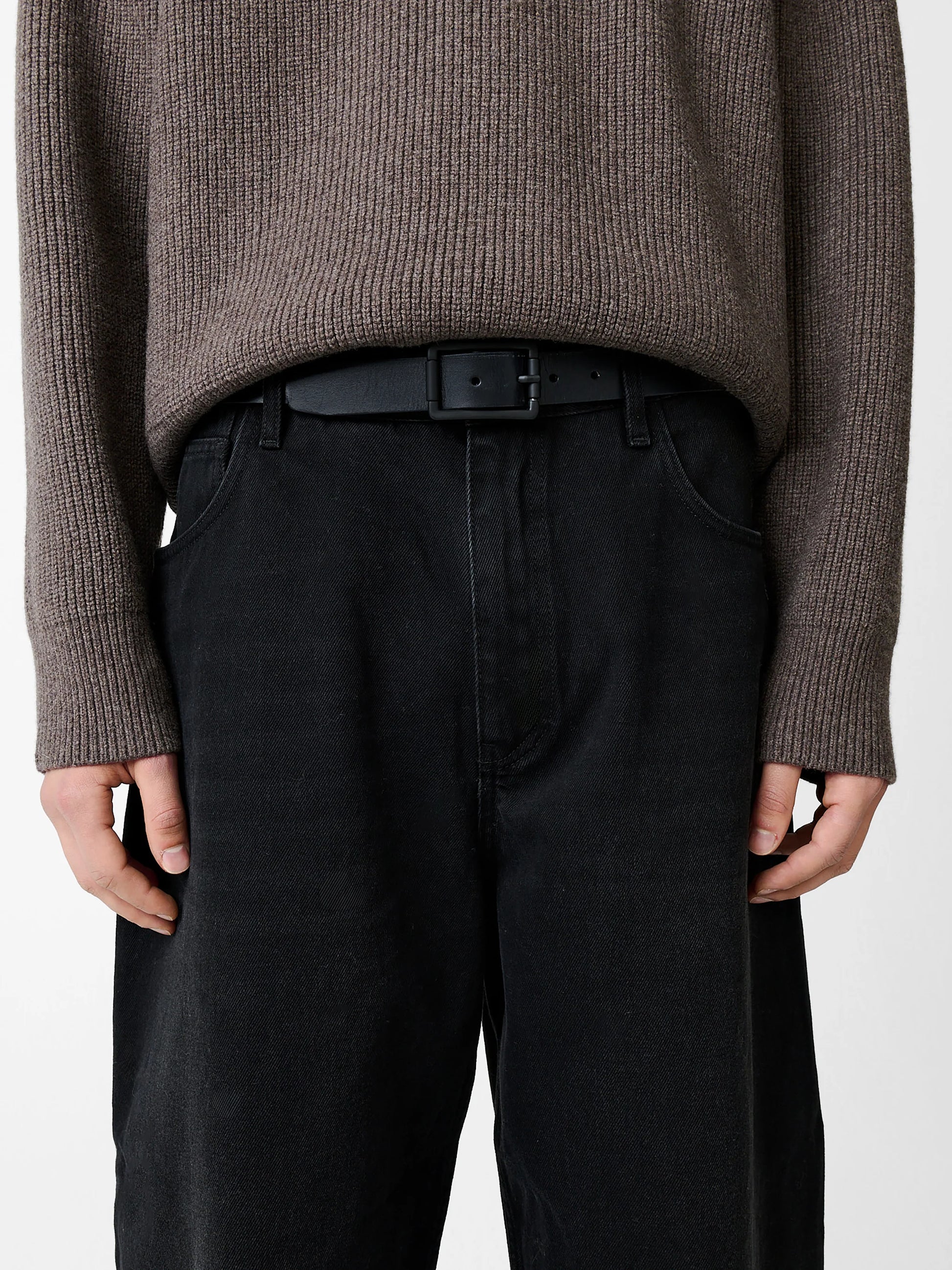 STUDIO NICHOLSON - Jean paolo washed black
