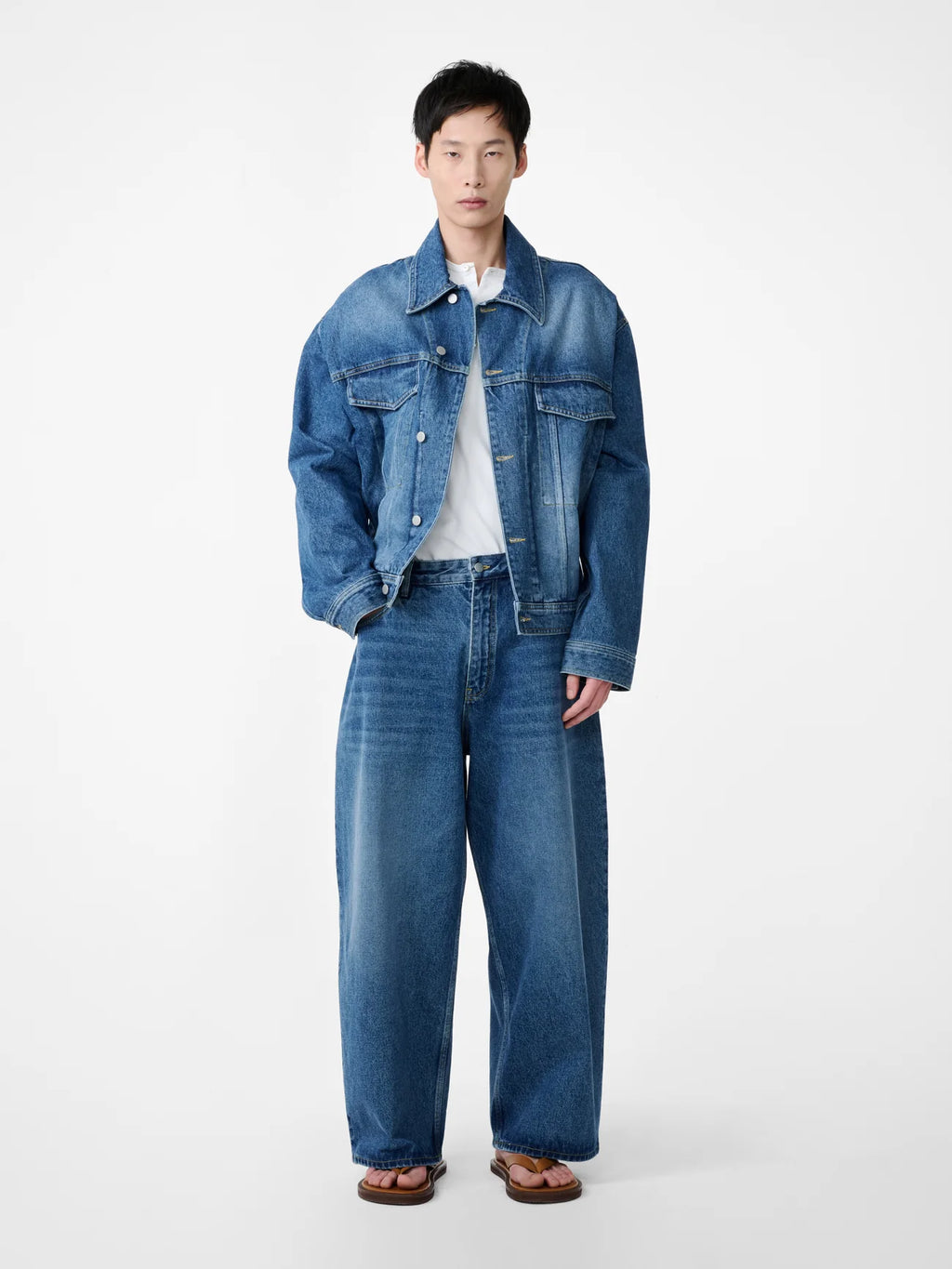 STUDIO NICHOLSON - Jean paolo indigo wash