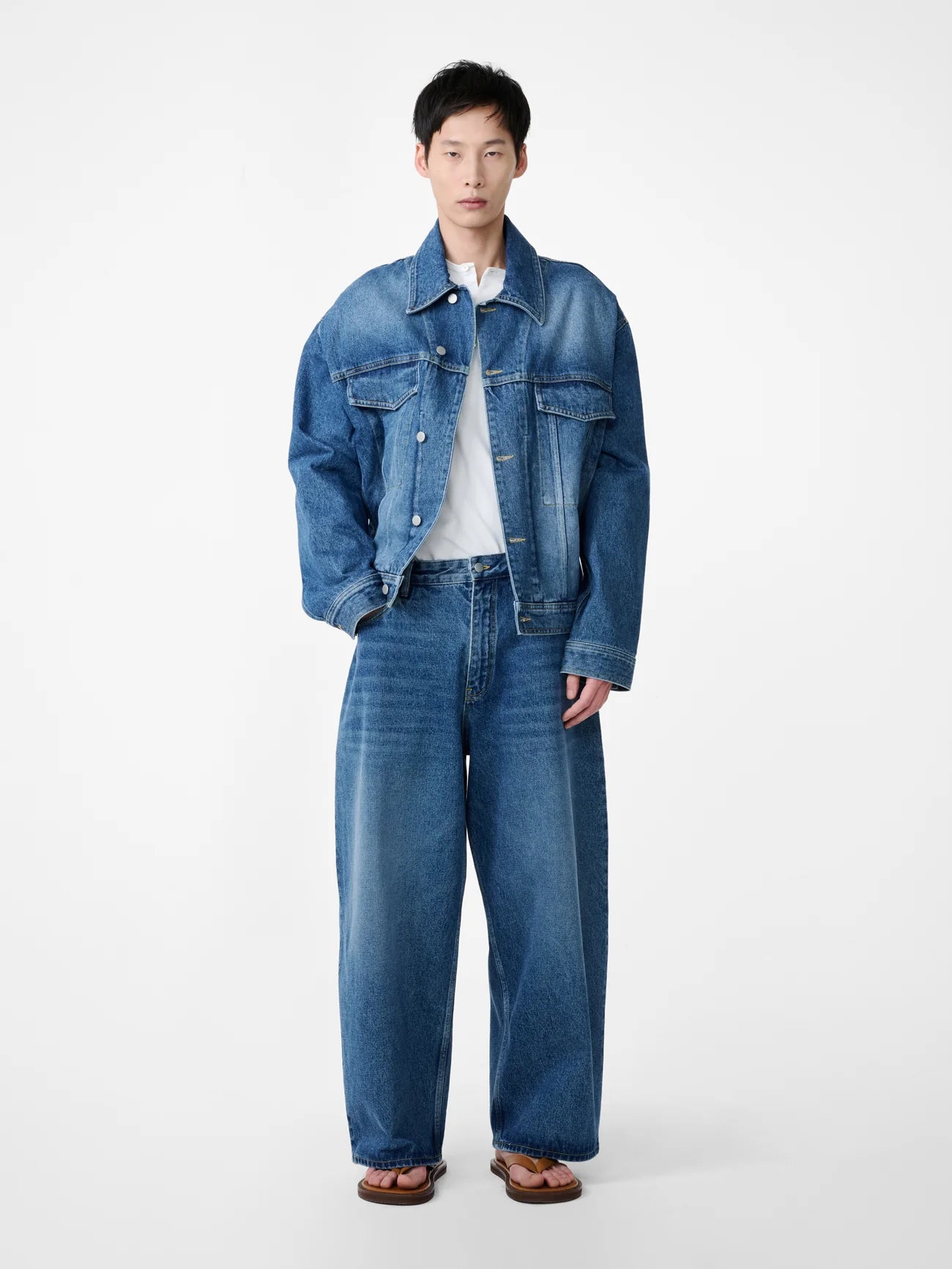 STUDIO NICHOLSON - Jean paolo indigo wash