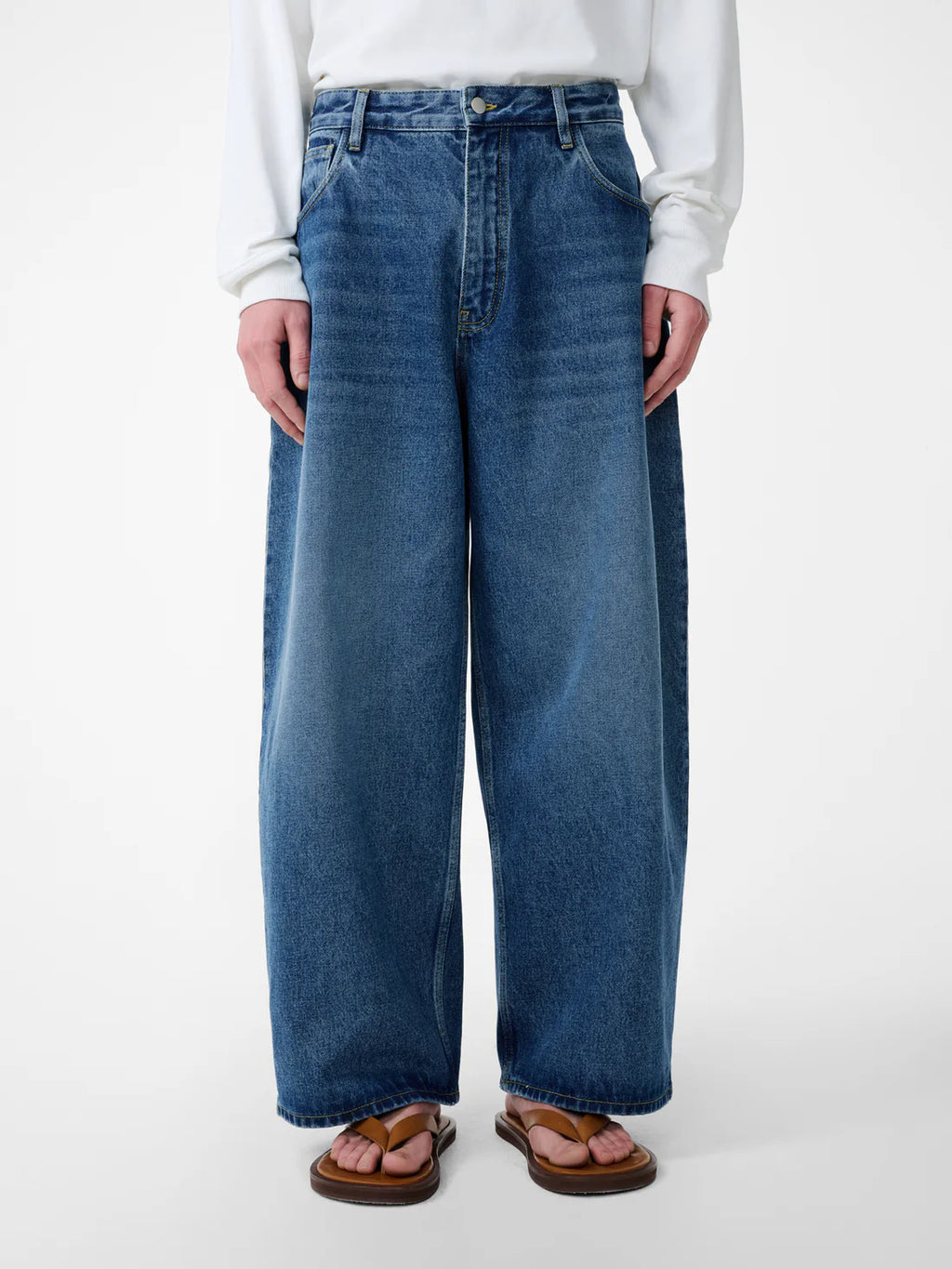STUDIO NICHOLSON - Jean paolo indigo wash