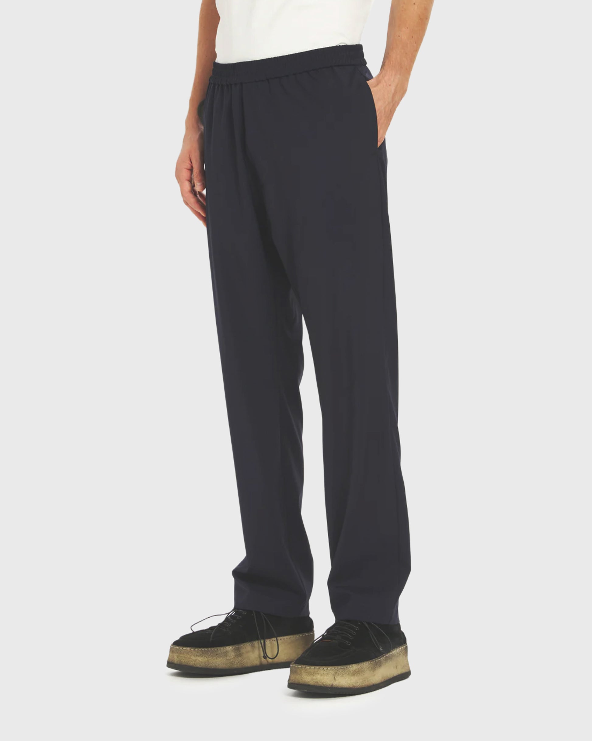 BARENA - Trousers bativoga tropical navy