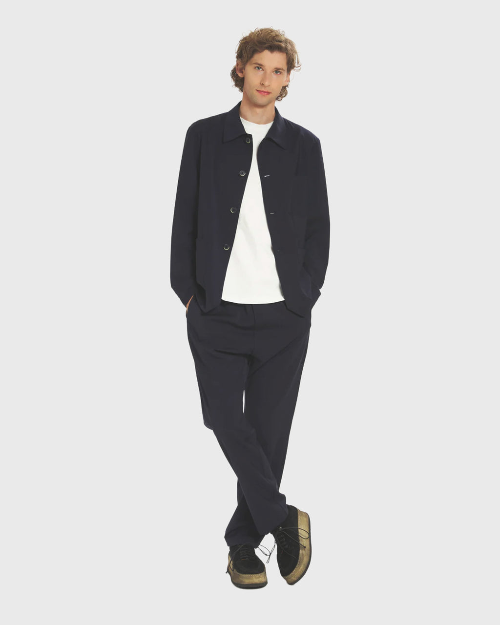 BARENA - Trousers bativoga tropical navy