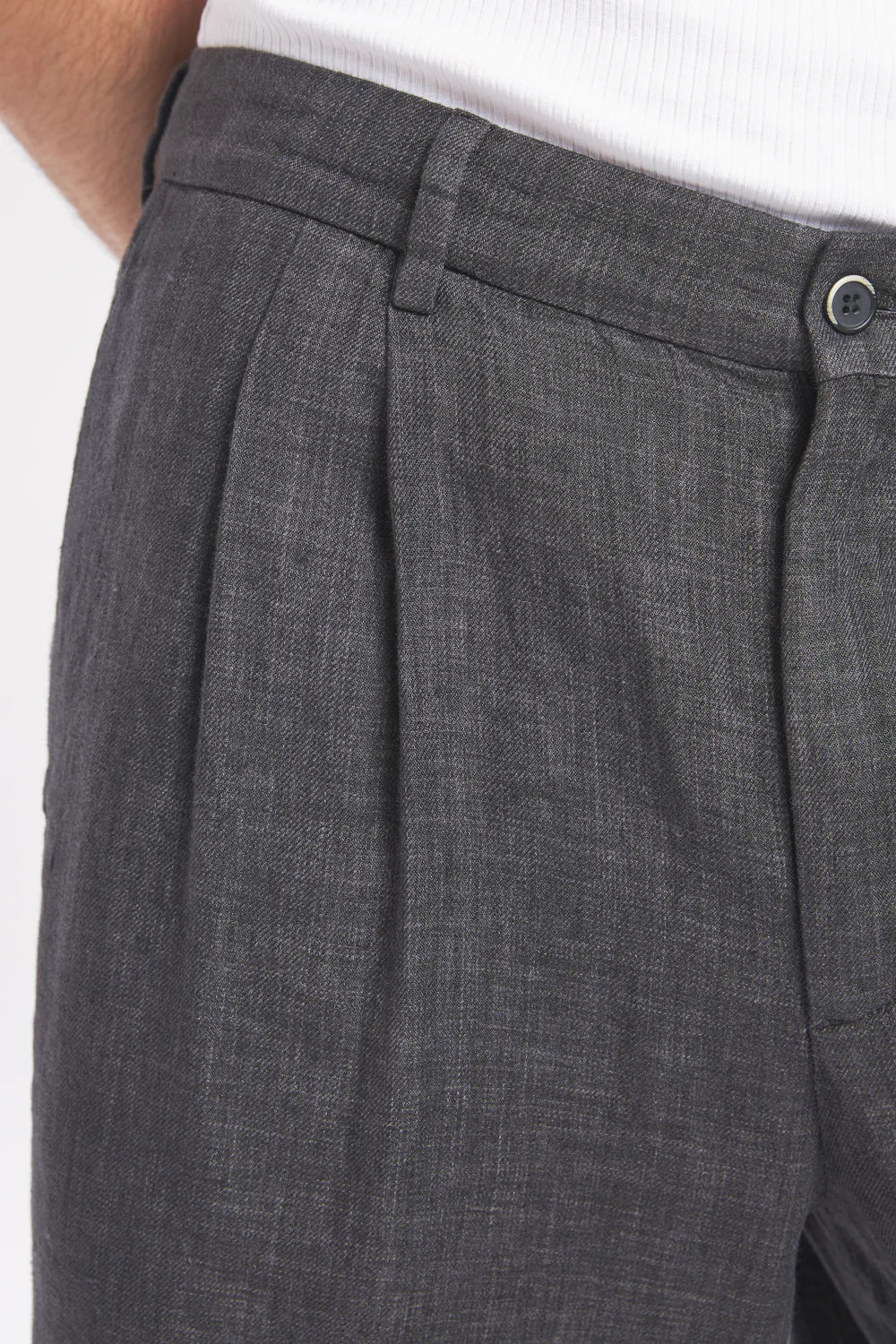 BARENA - Shorts scandola piombo