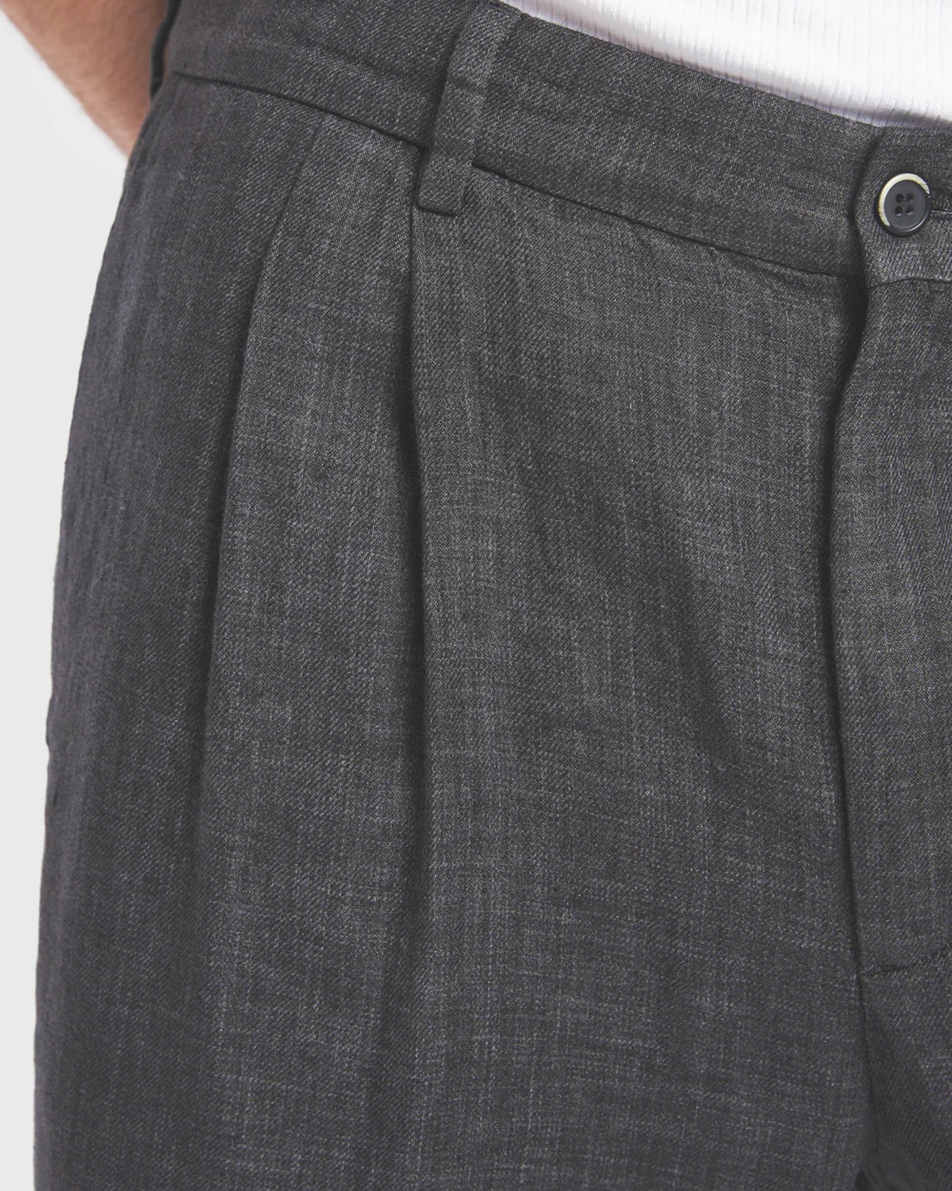 BARENA - Shorts scandola piombo