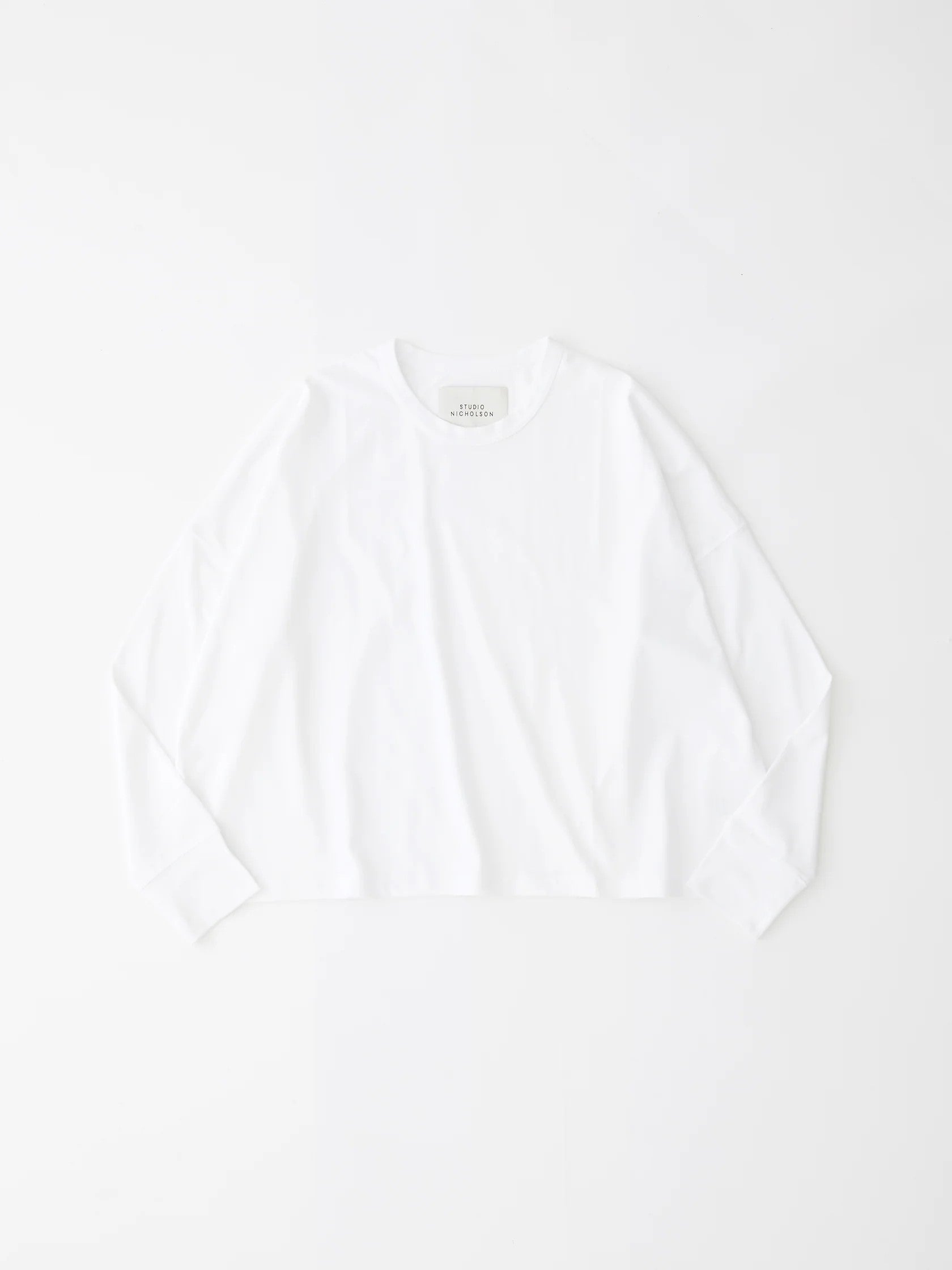 STUDIO NICHOLSON - T-shirt loop white STUDIO NICHOLSON