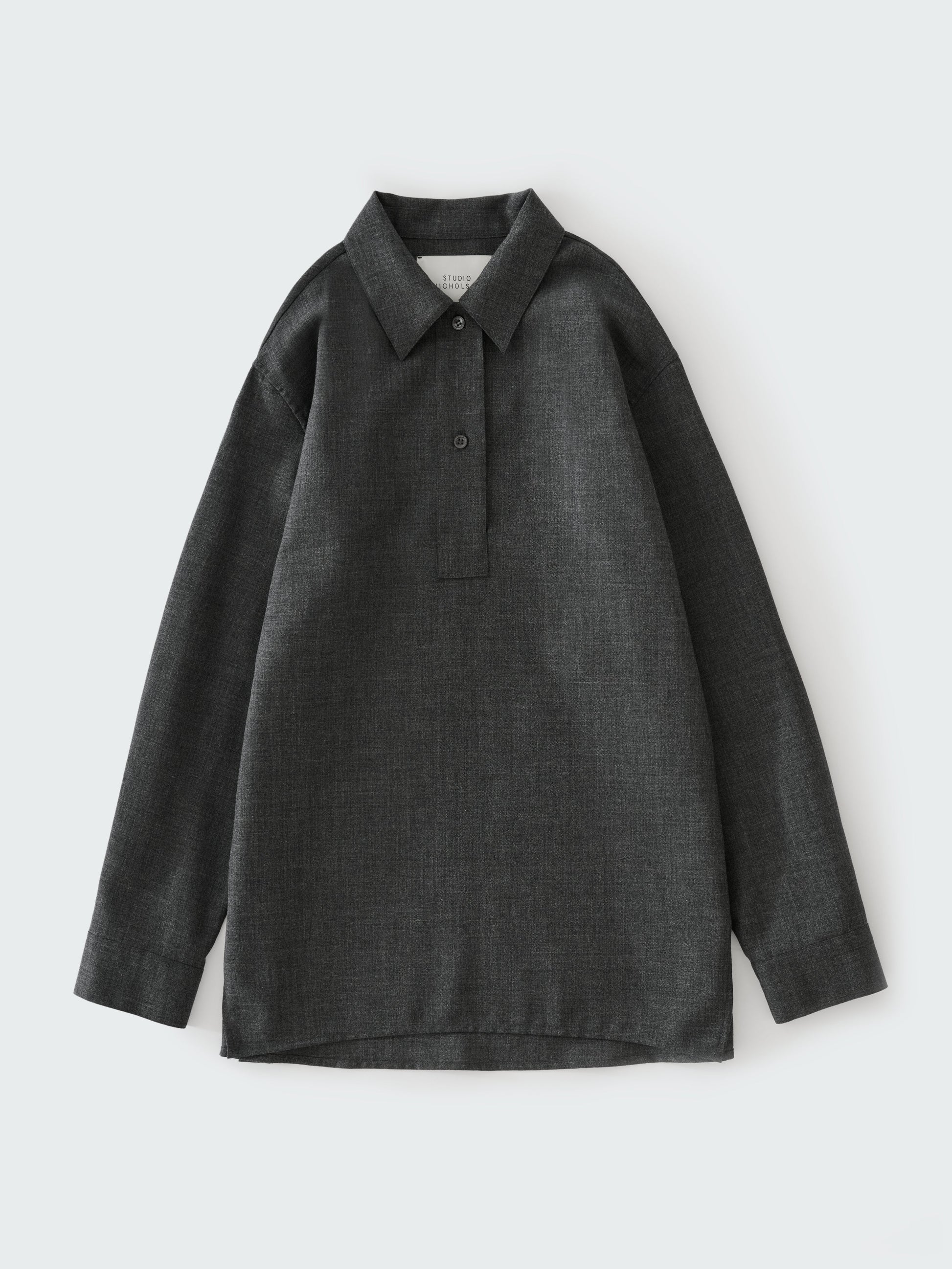 STUDIO NICHOLSON - Shirt pinole slate melange STUDIO NICHOLSON