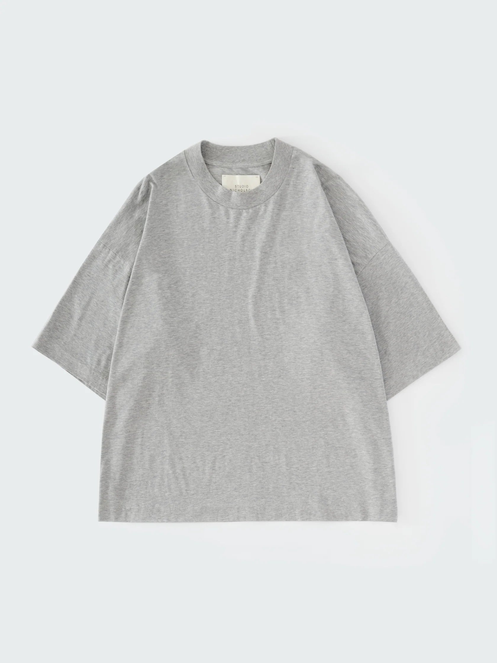 STUDIO NICHOLSON - T-shirt piu gray marl STUDIO NICHOLSON
