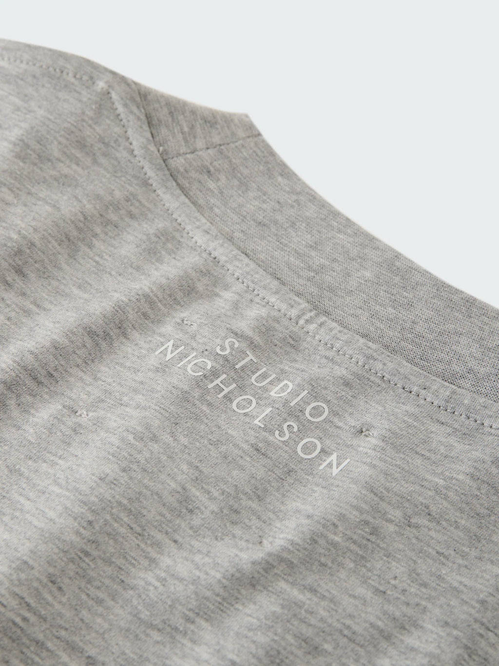 STUDIO NICHOLSON - T-shirt piu gray marl STUDIO NICHOLSON