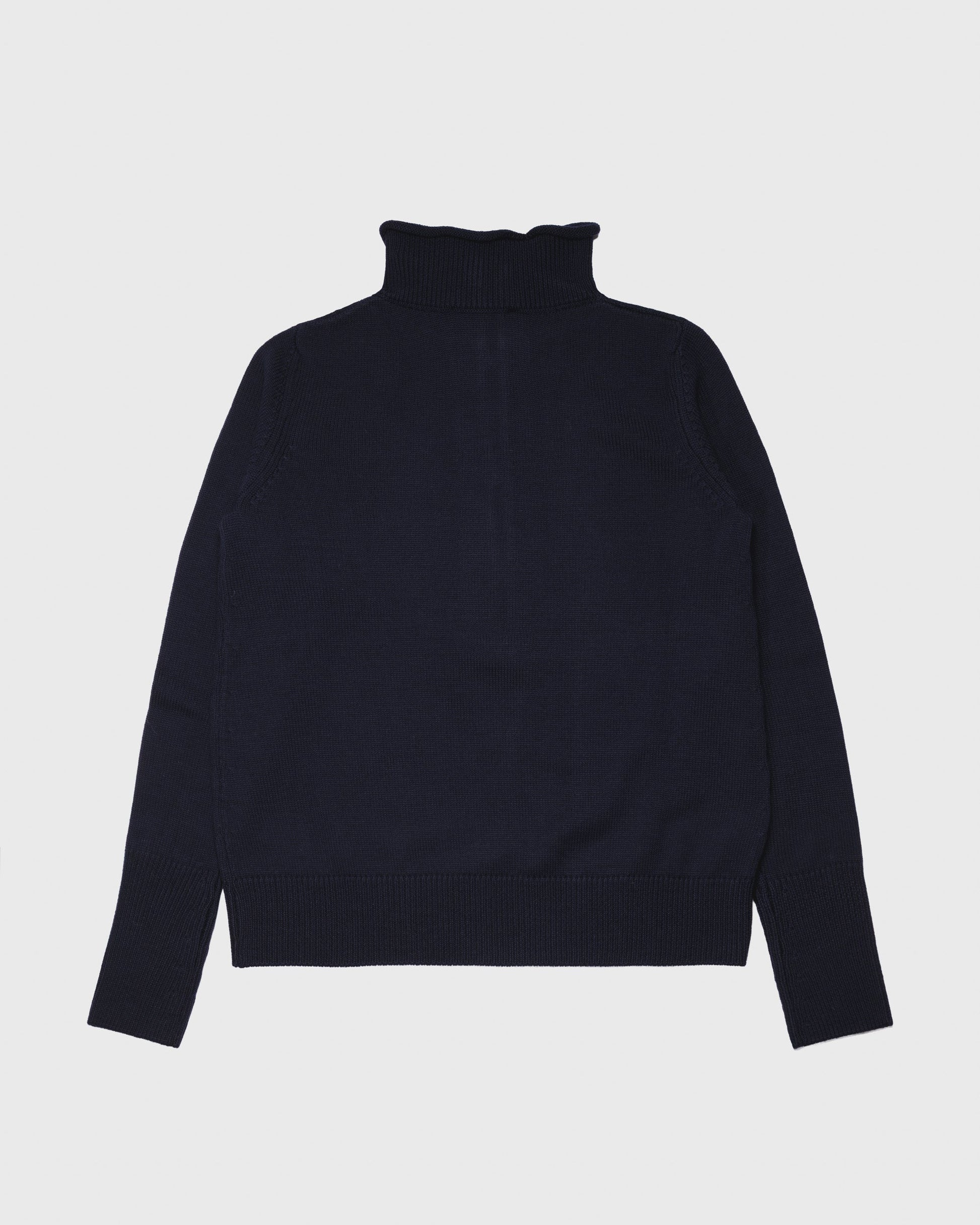PLAN C - Polo with zipper dark blue PLAN C