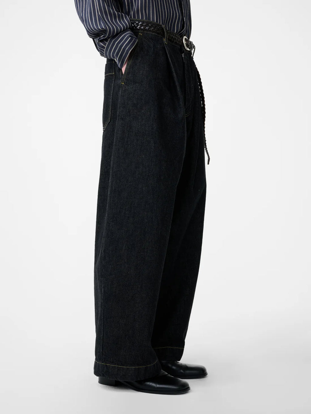STUDIO NICHOLSON - Puch Italian Wide Leg Denim Pant
