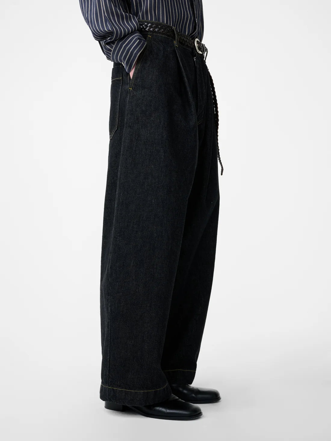 STUDIO NICHOLSON - Puch Italian Wide Leg Denim Pant