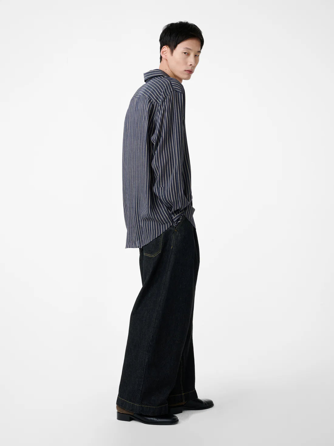 STUDIO NICHOLSON - Puch Italian Wide Leg Denim Pant