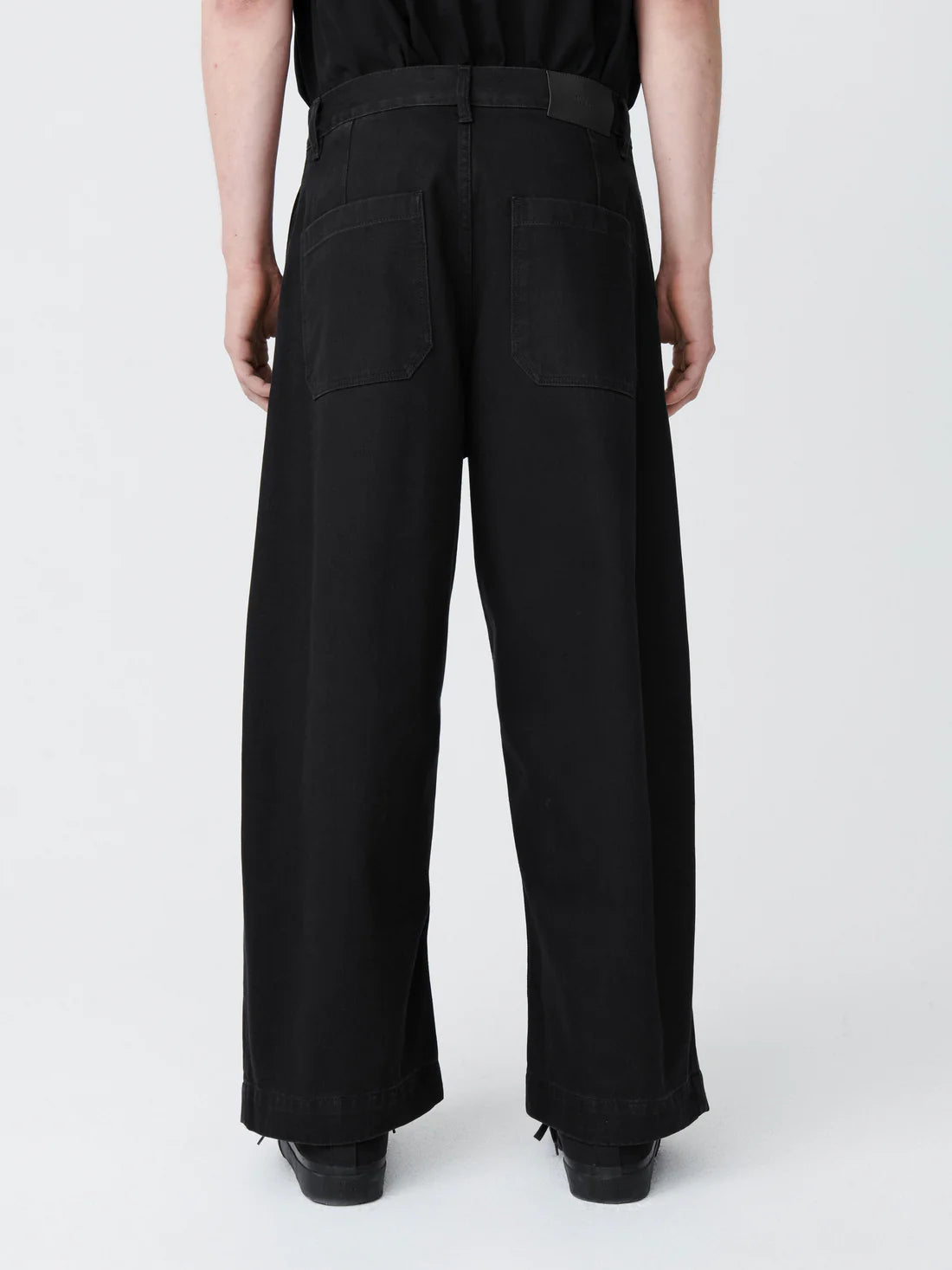 STUDIO NICHOLSON - Jean puch washed black STUDIO NICHOLSON