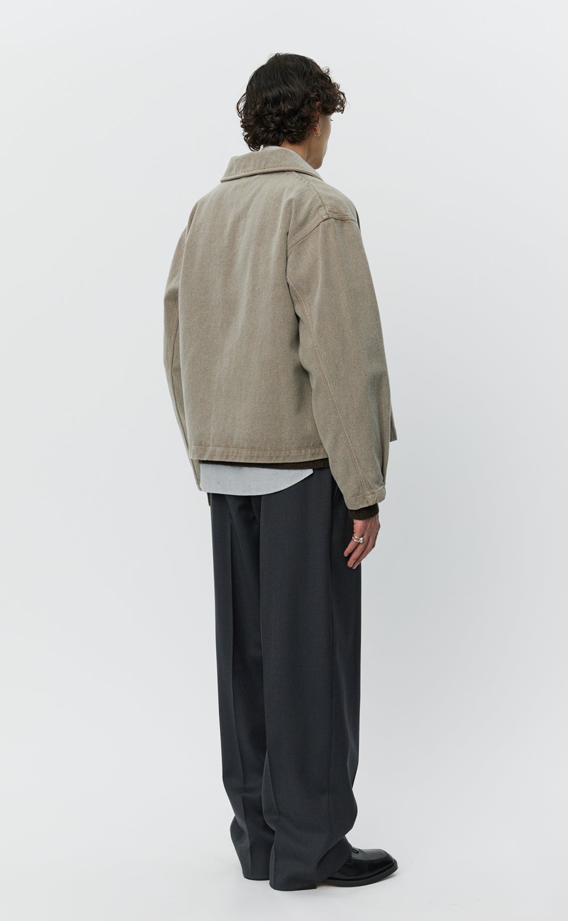 MFPEN - Painters jacket brushed mudstone MFPEN