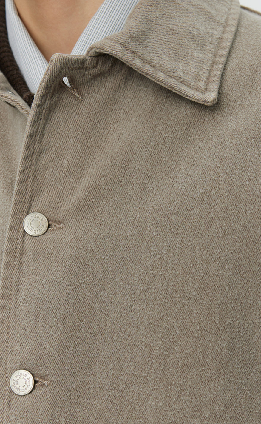 MFPEN - Painters jacket brushed mudstone MFPEN