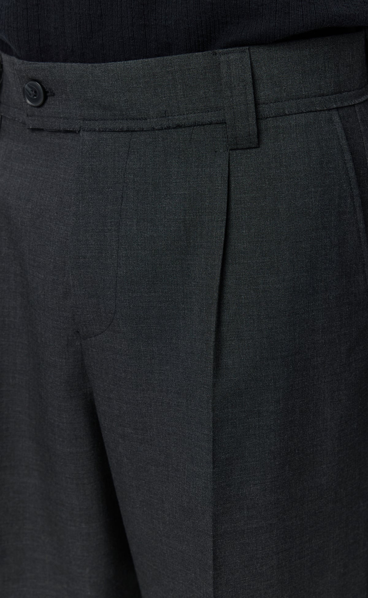 MFPEN - Patch trousers Dark grey dry wool