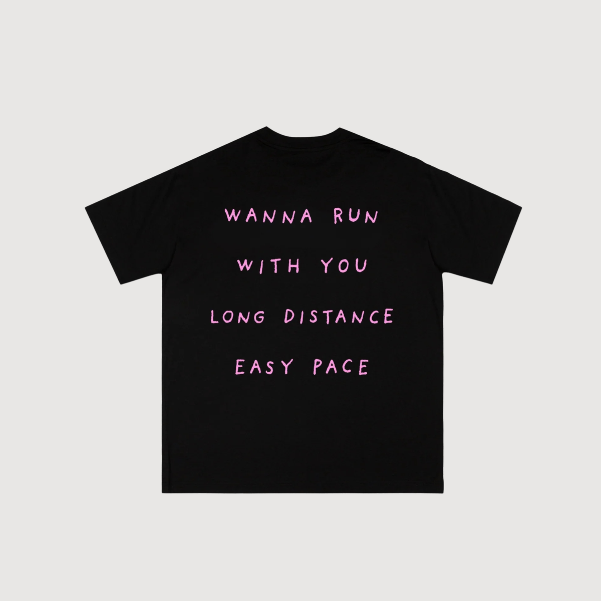 PEAUFINE ATHLETICS - Wood t-shirt Wanna run Black