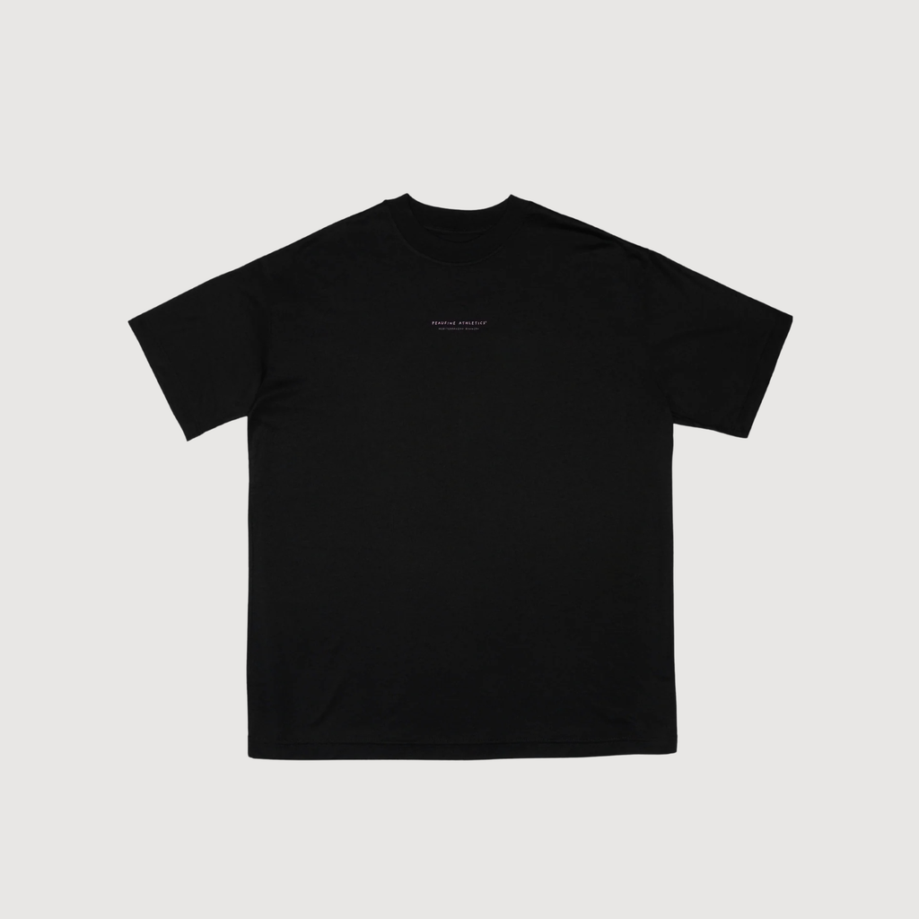 PEAUFINE ATHLETICS - Wood t-shirt Wanna run Black