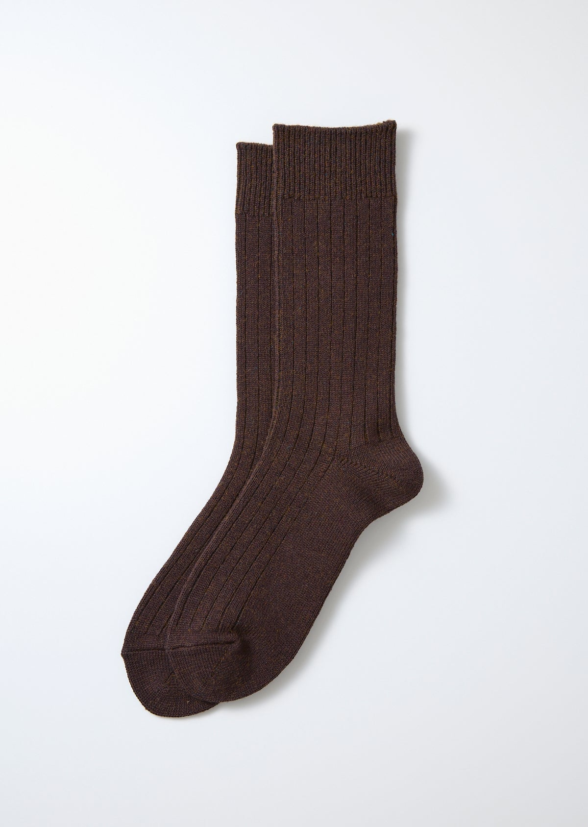 ROTOTO - Cotton wool ribbed crew socks