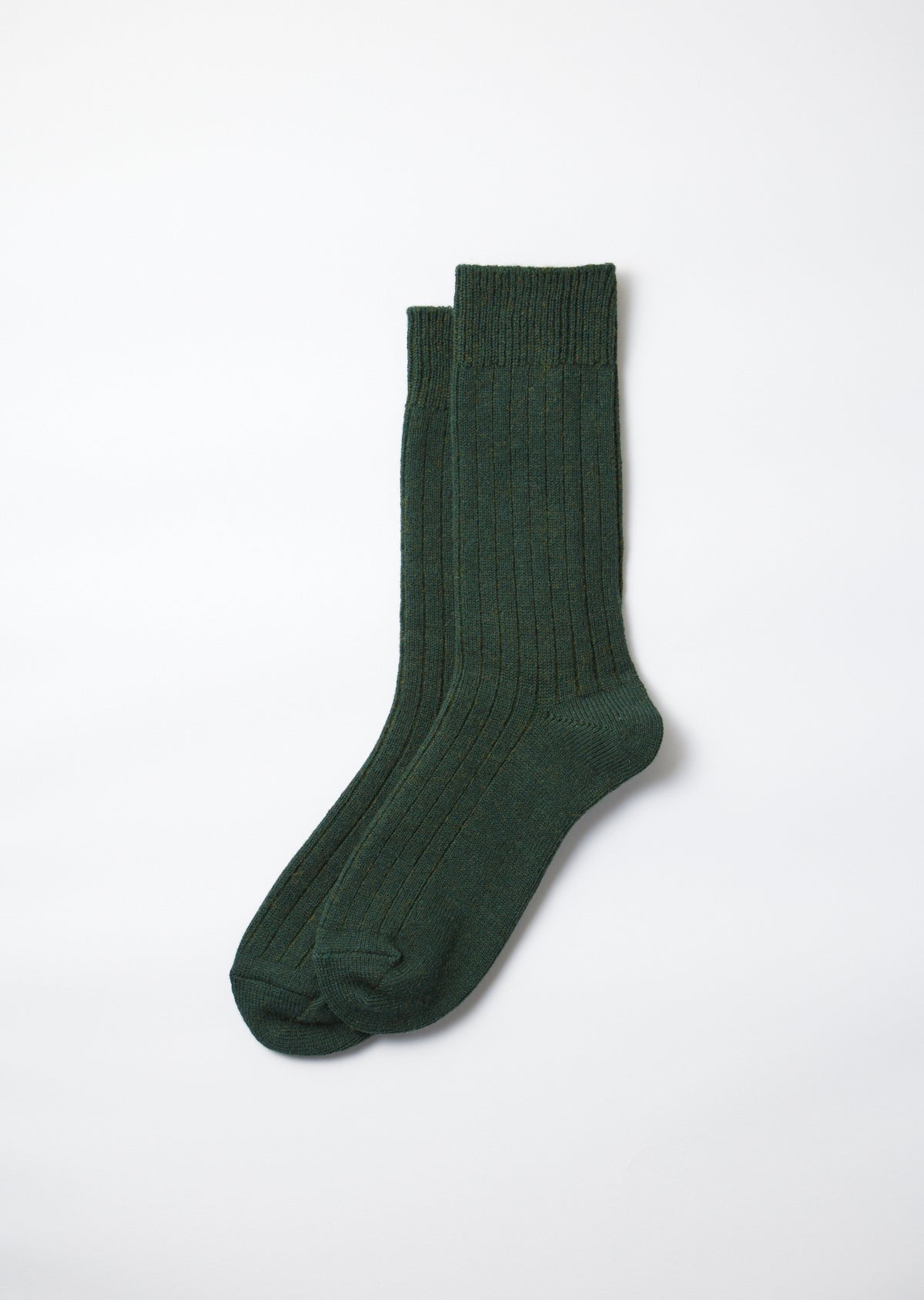 ROTOTO - Cotton wool ribbed crew socks