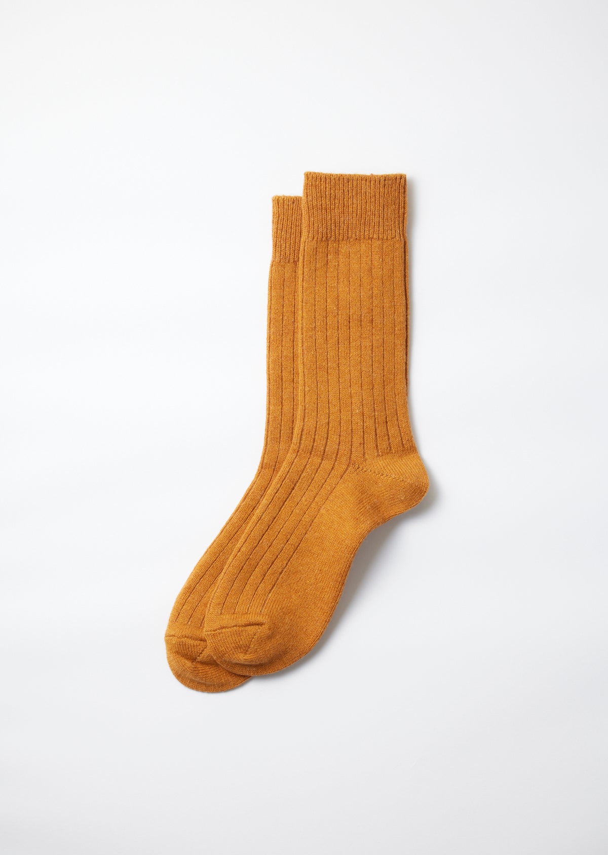 ROTOTO - Cotton wool ribbed crew socks