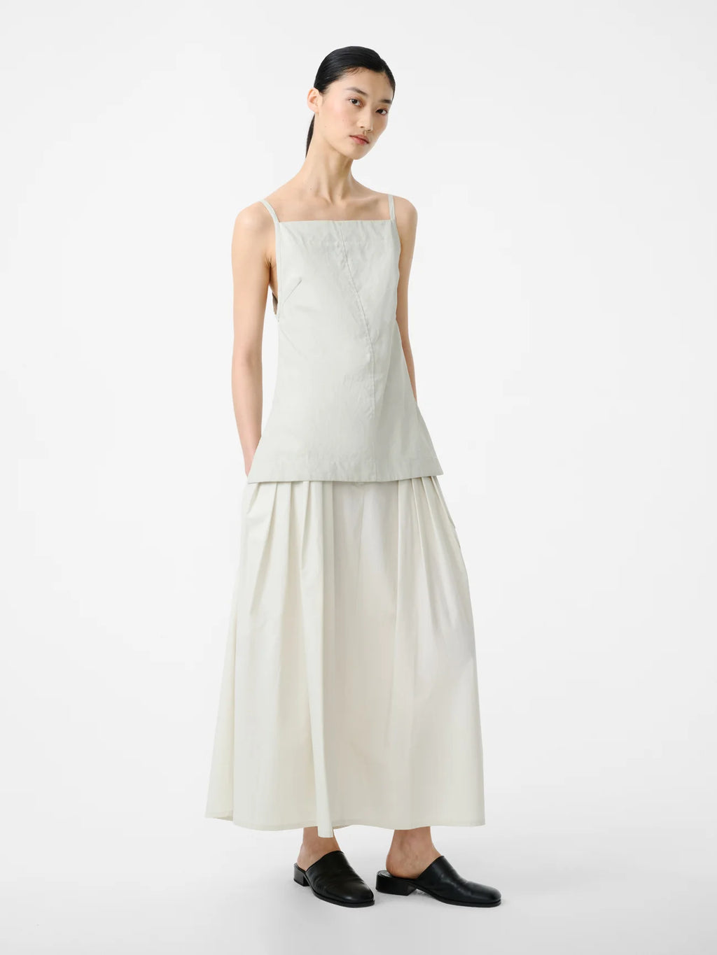 STUDIO NICHOLSON - Top Raddle linen bone