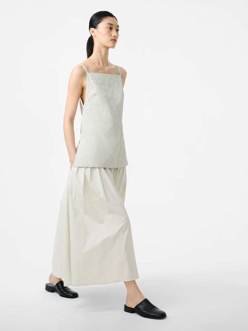 STUDIO NICHOLSON - Top Raddle linen bone