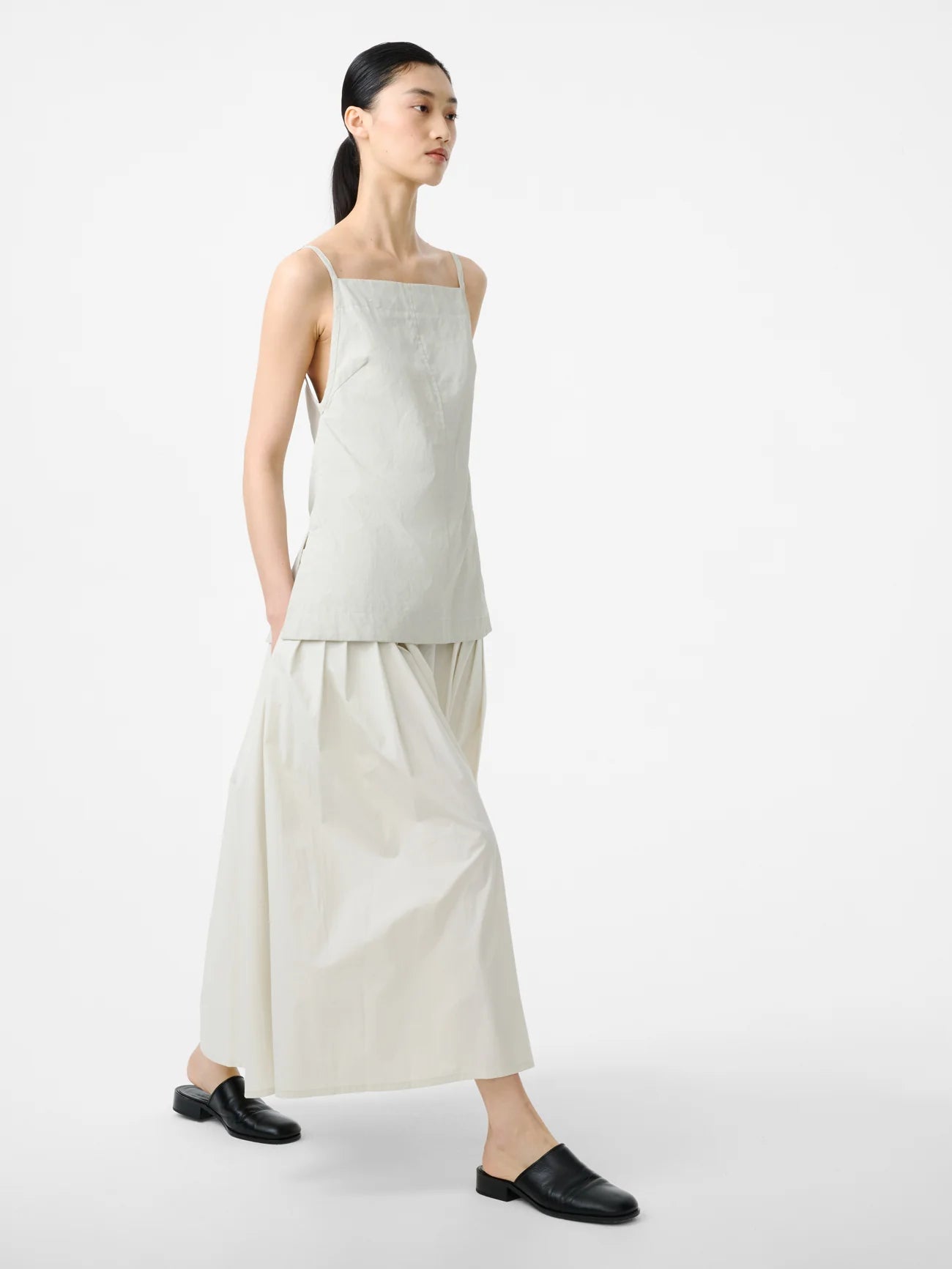 STUDIO NICHOLSON - Top Raddle linen bone