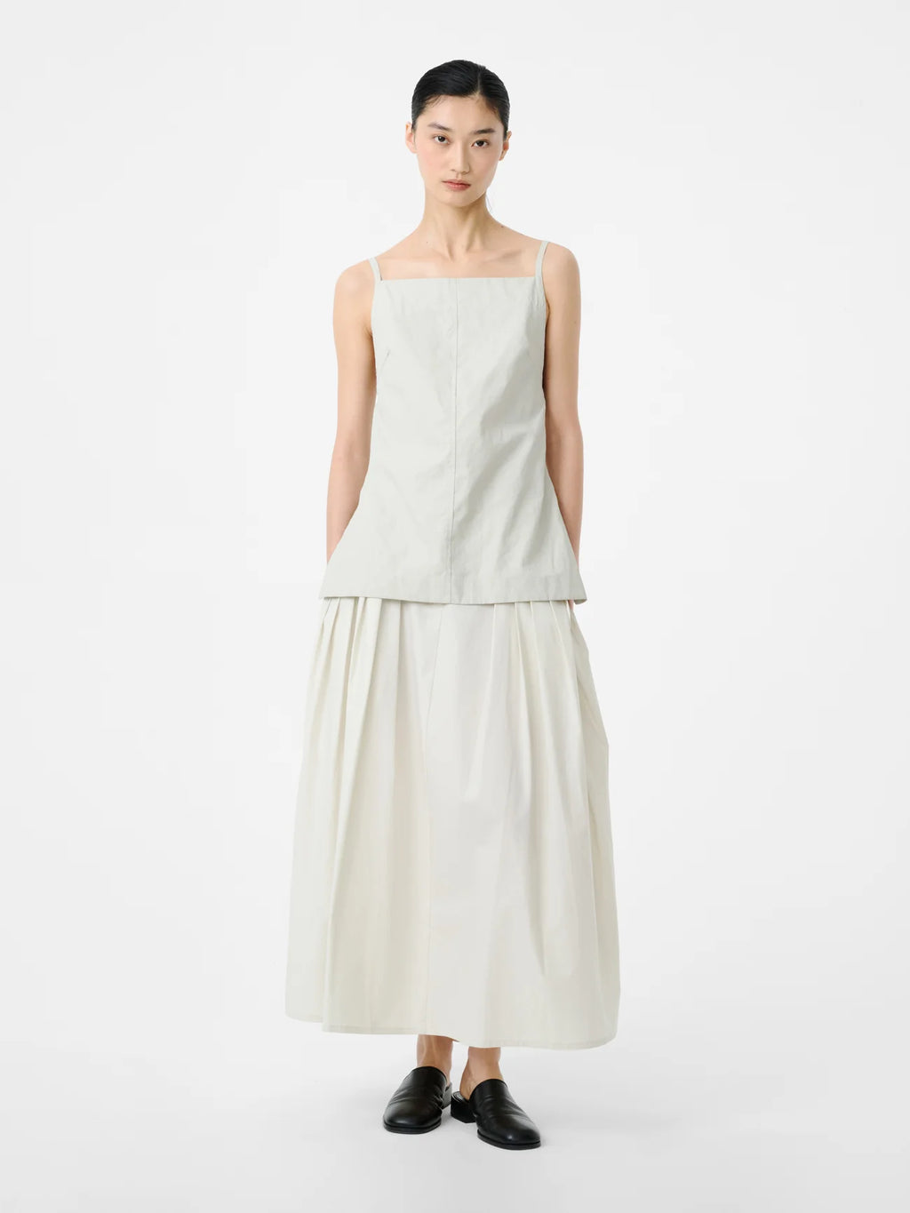 STUDIO NICHOLSON - Top Raddle linen bone
