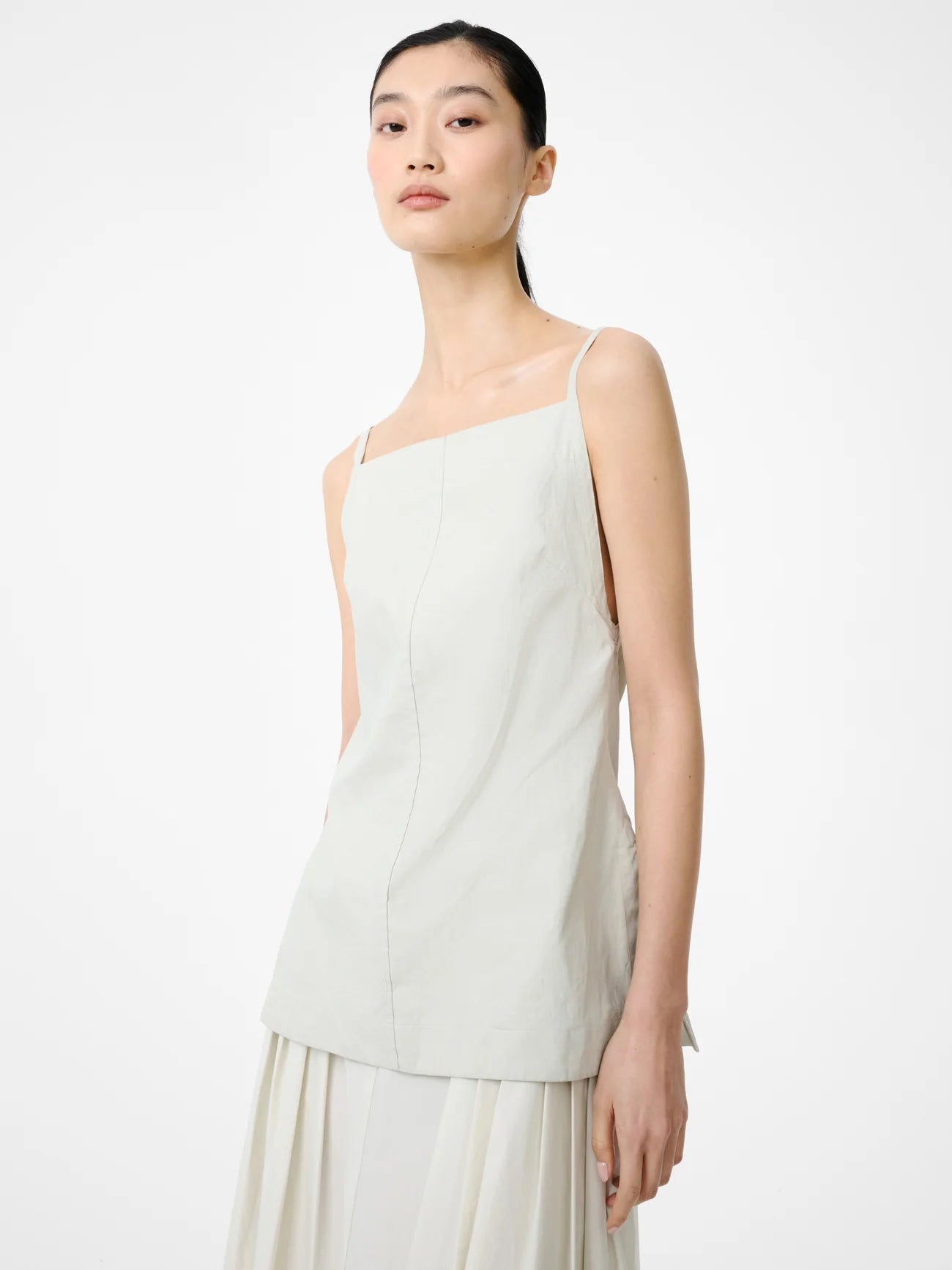 STUDIO NICHOLSON - Top Raddle linen bone