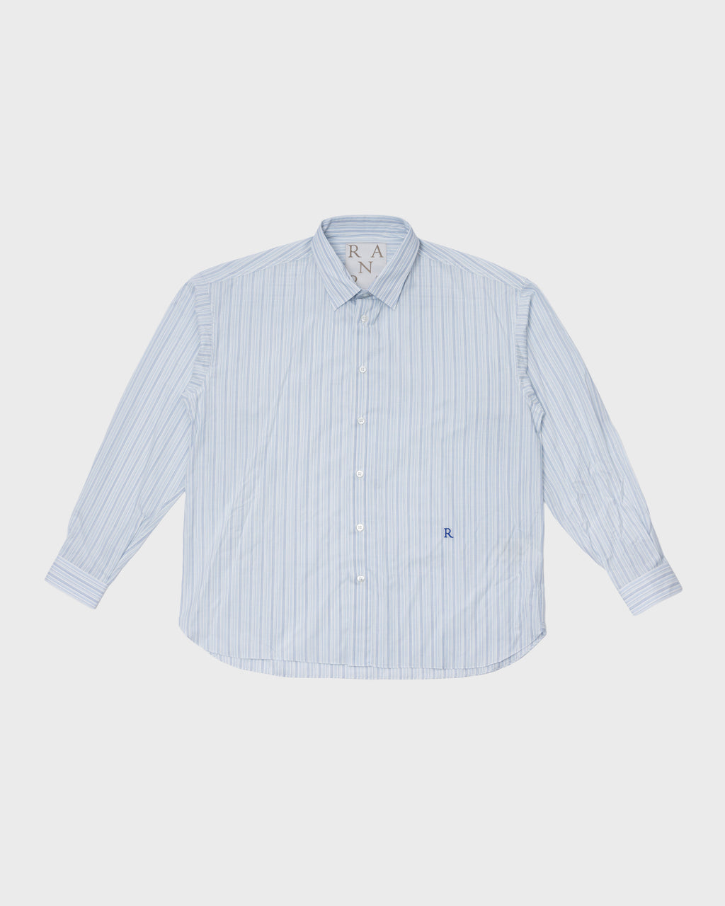 RANRA - Field coton silk stripe shirt