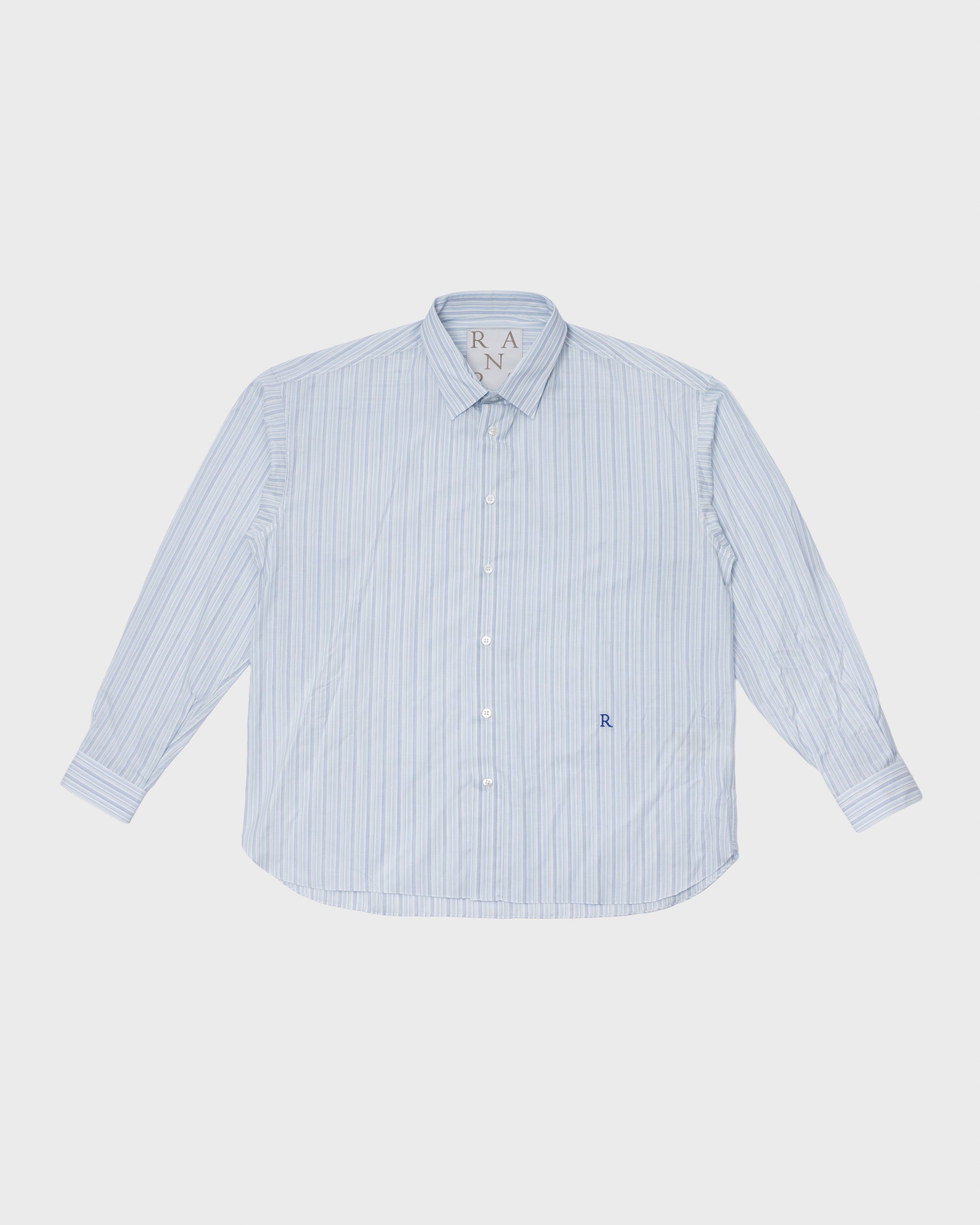 RANRA - Field coton silk stripe shirt