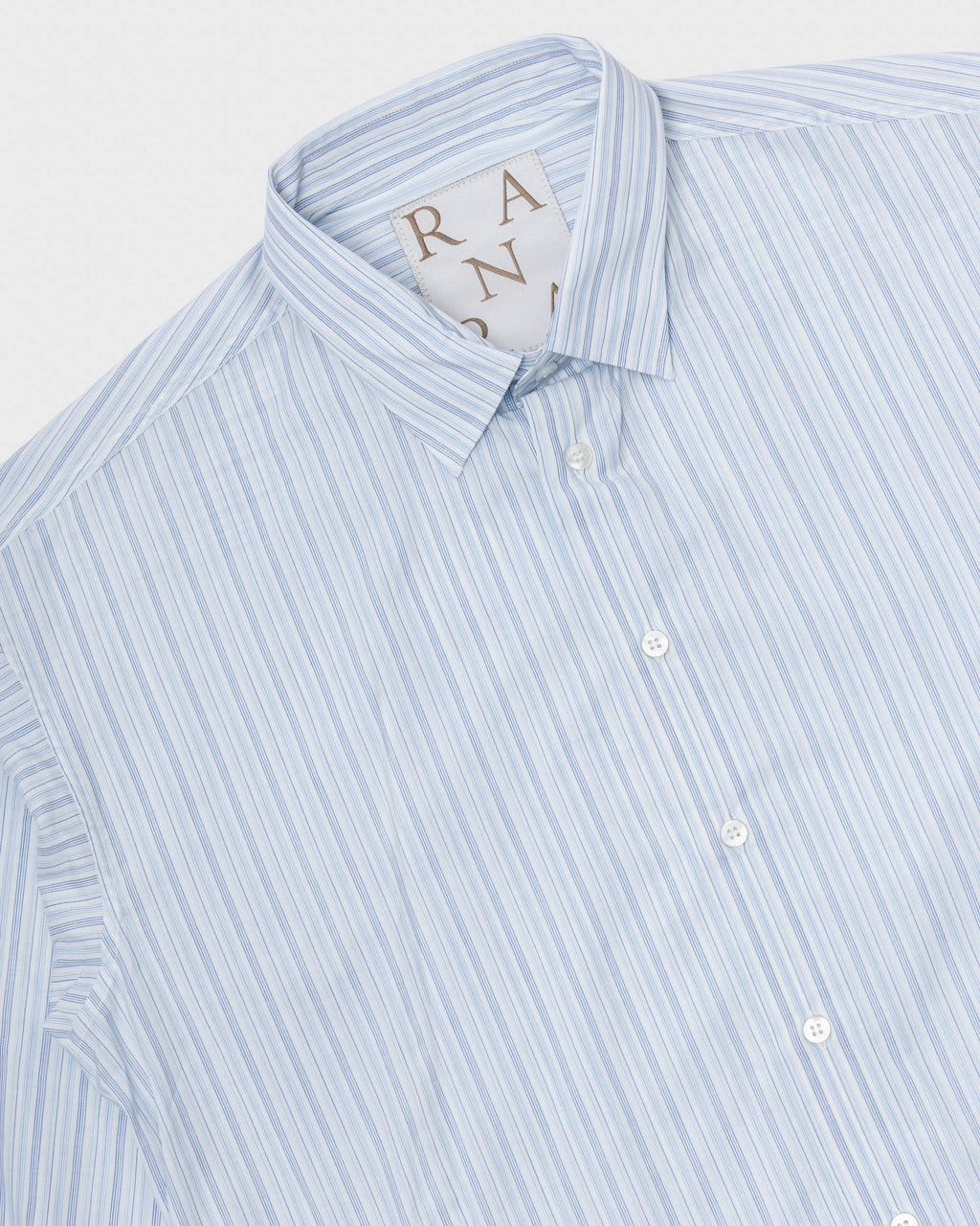 RANRA - Field coton silk stripe shirt