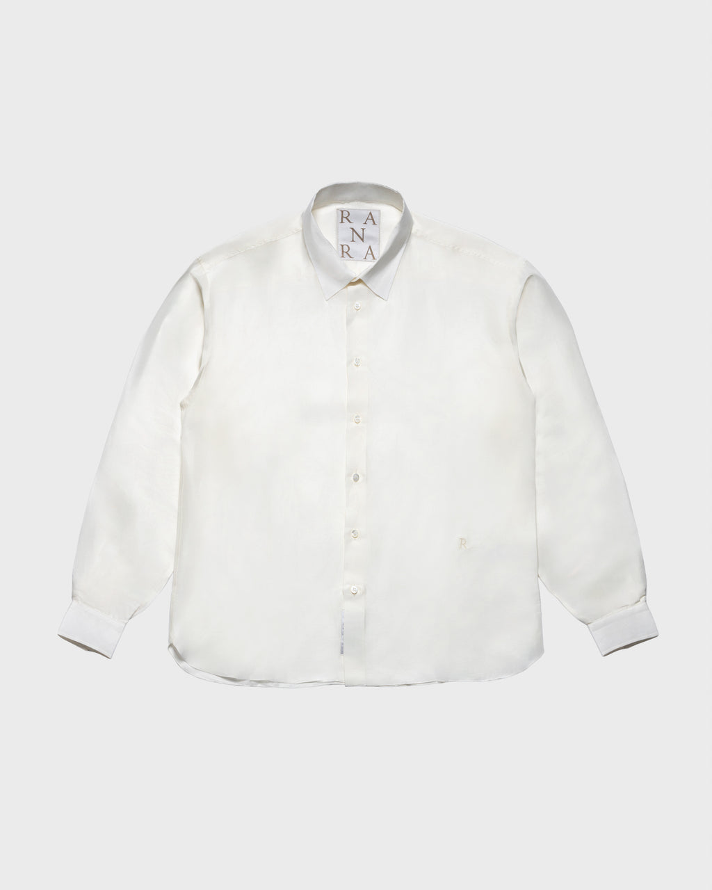 RANRA - Field silk linen shirt ivory