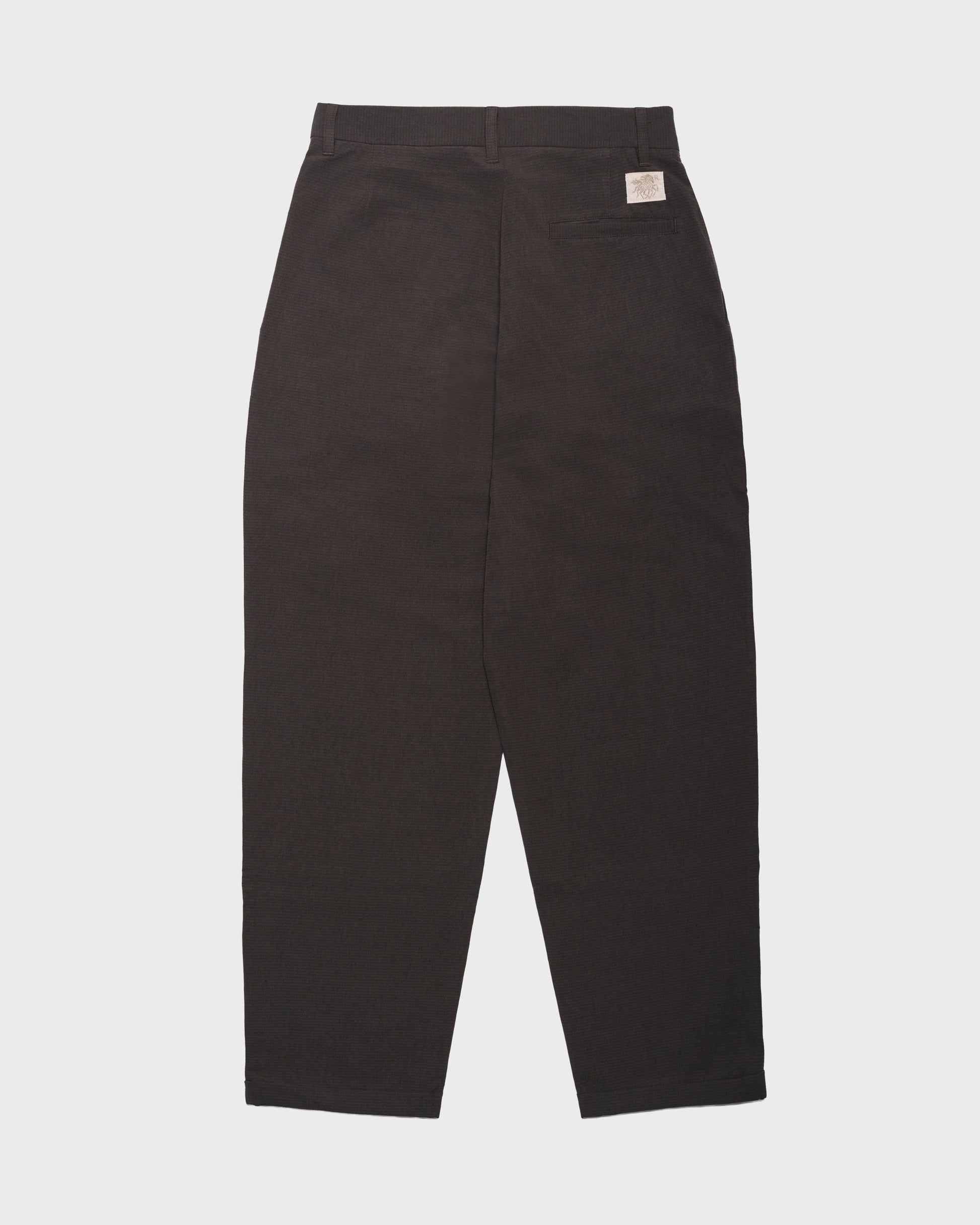 RANRA - Fold tailored pants black coffee