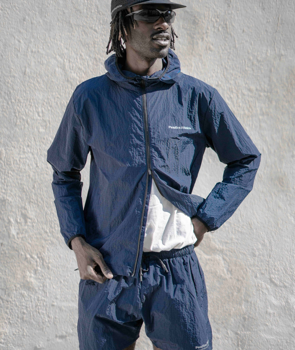 PEAUFINE ATHLETICS -  Ripstop jacket navy