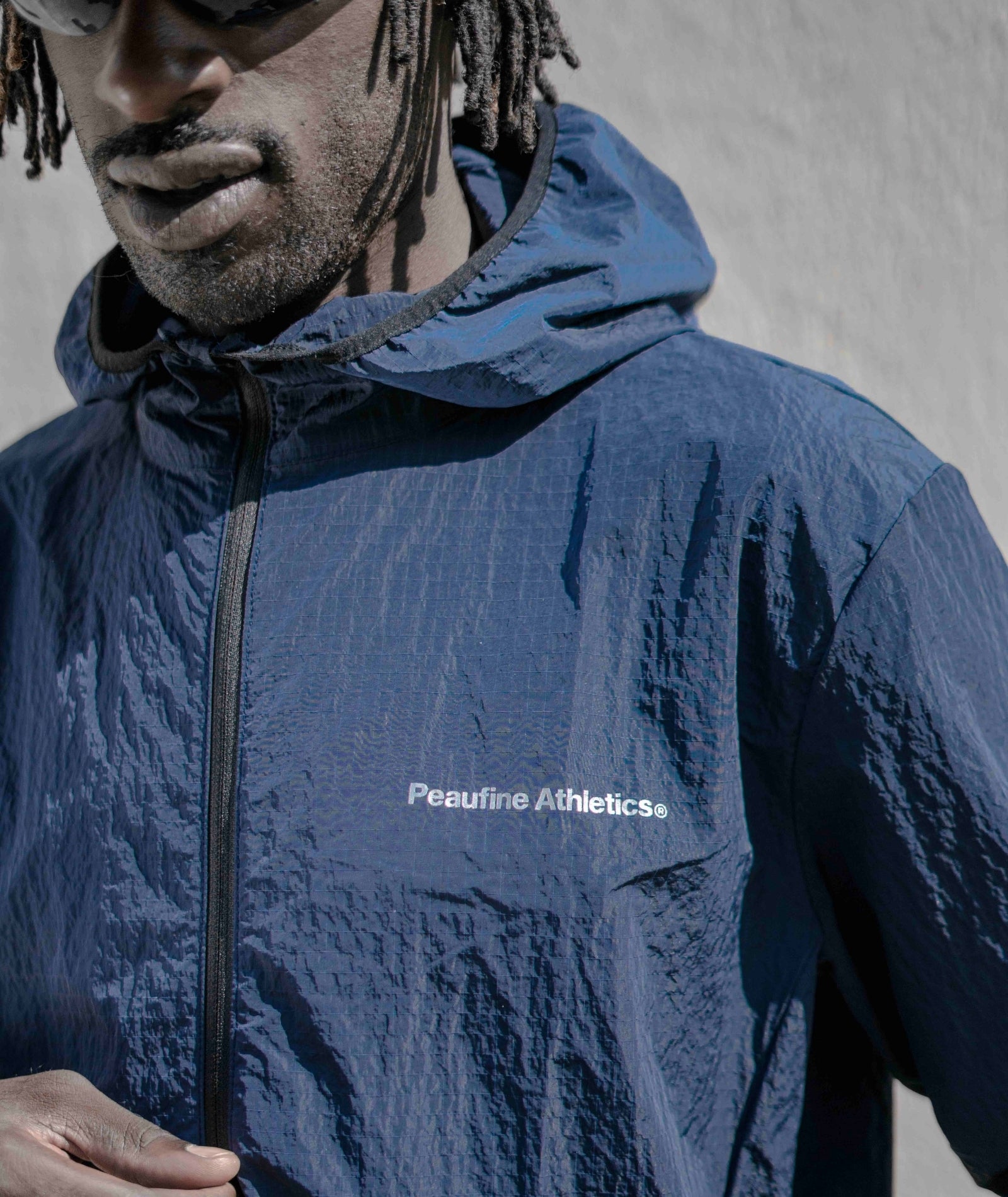 PEAUFINE ATHLETICS -  Ripstop jacket navy