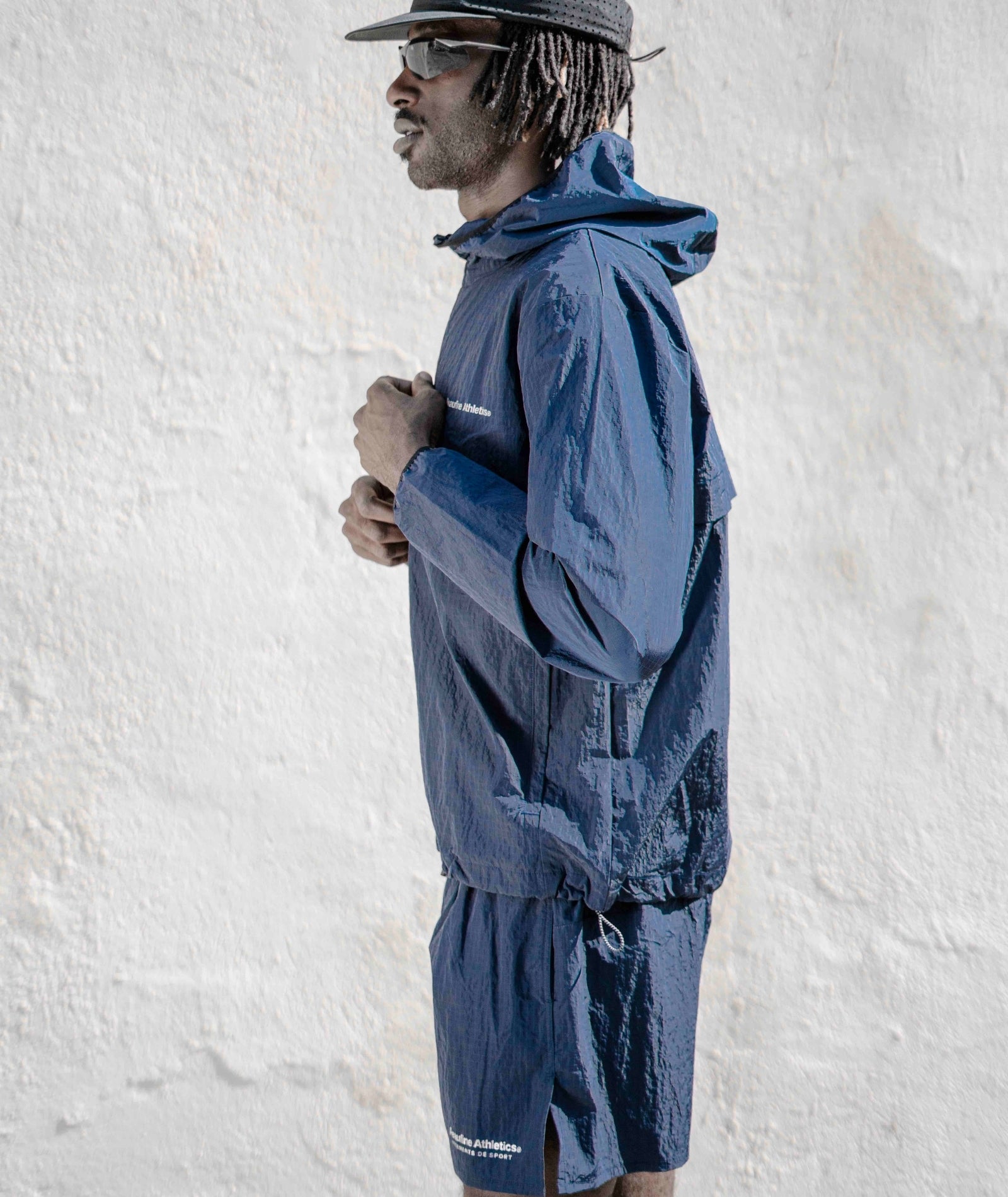 PEAUFINE ATHLETICS -  Ripstop jacket navy