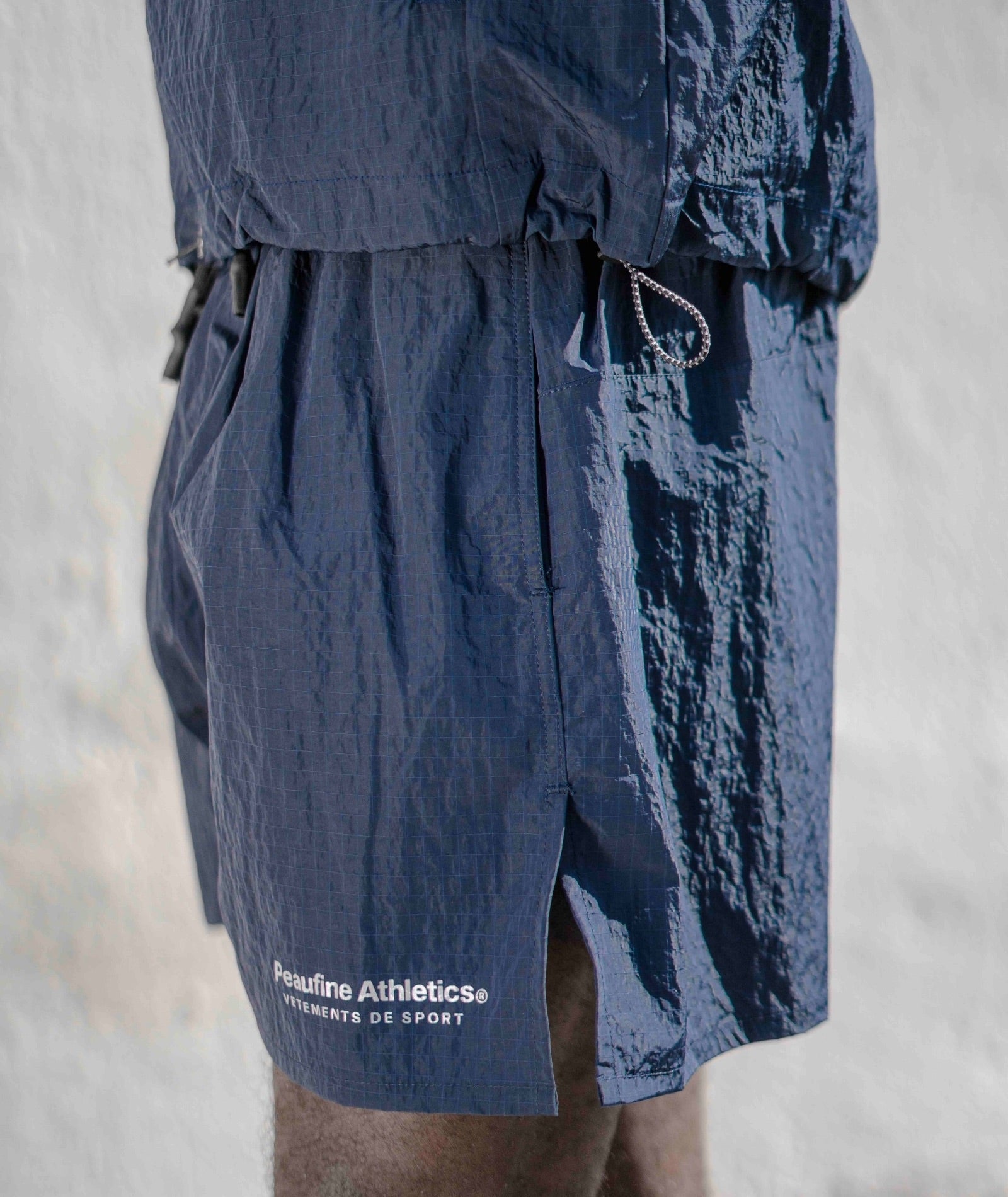 PEAUFINE ATHLETICS -  Ripstop short navy