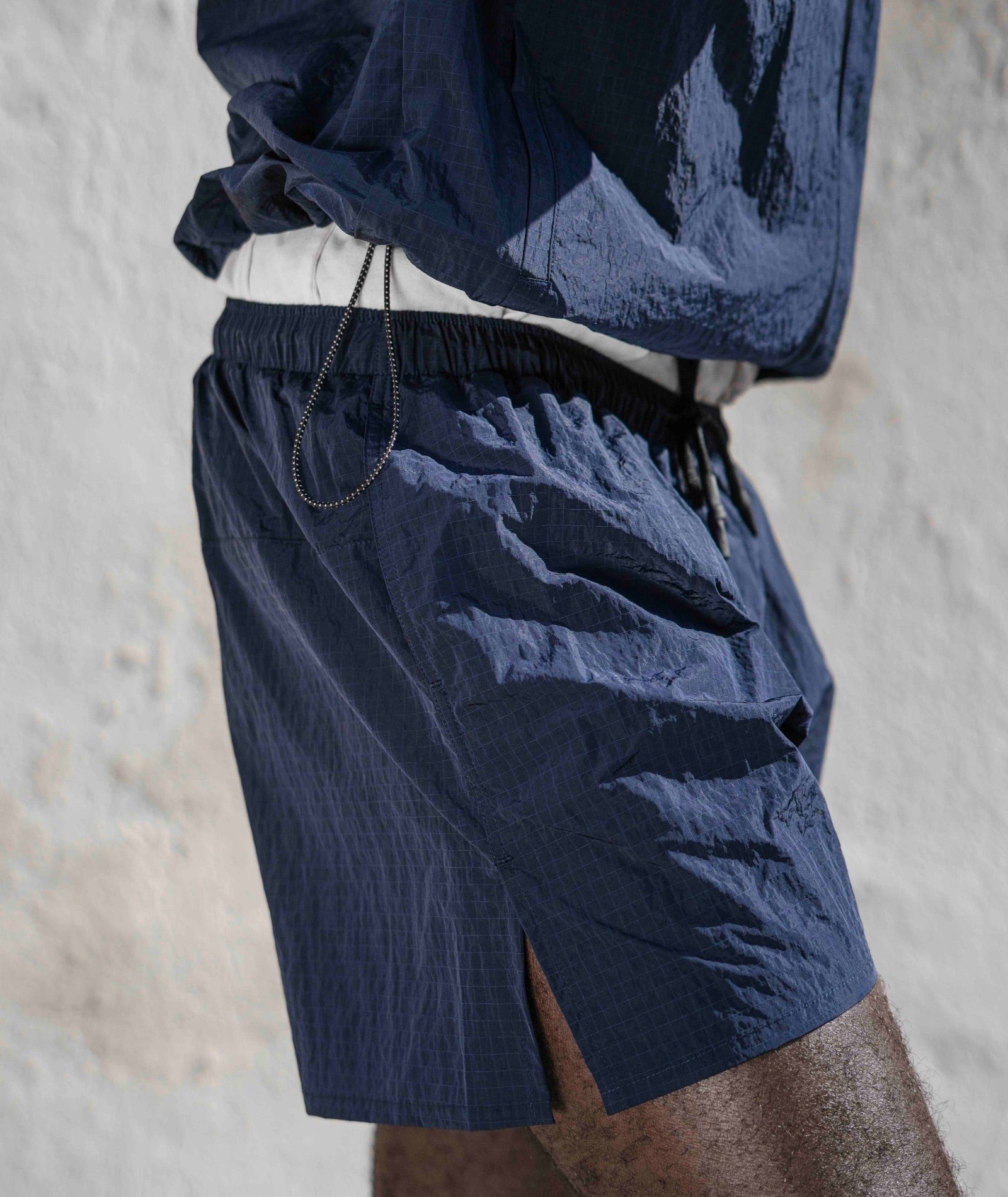 PEAUFINE ATHLETICS -  Ripstop short navy