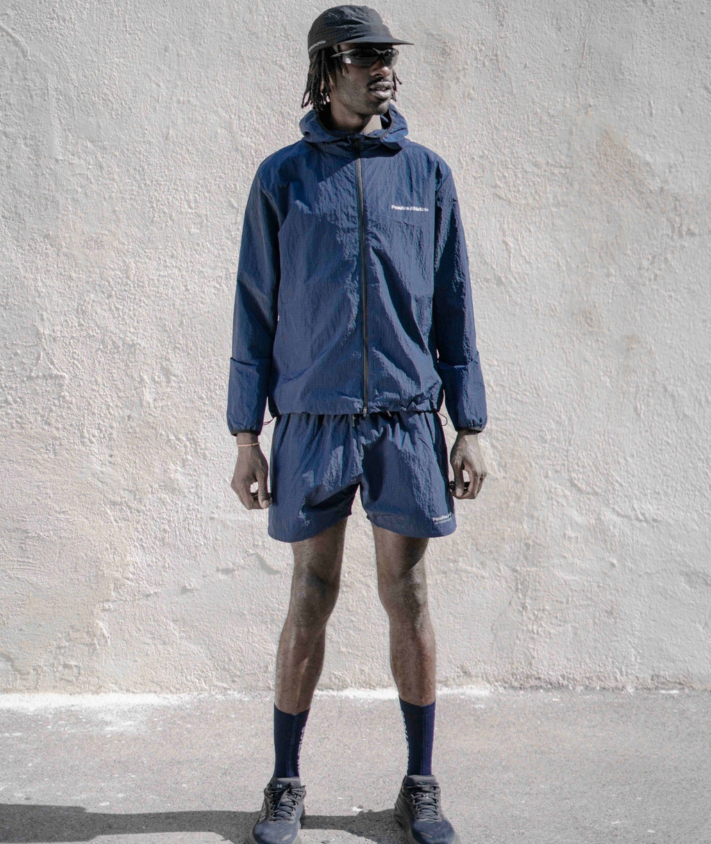 PEAUFINE ATHLETICS -  Ripstop short navy