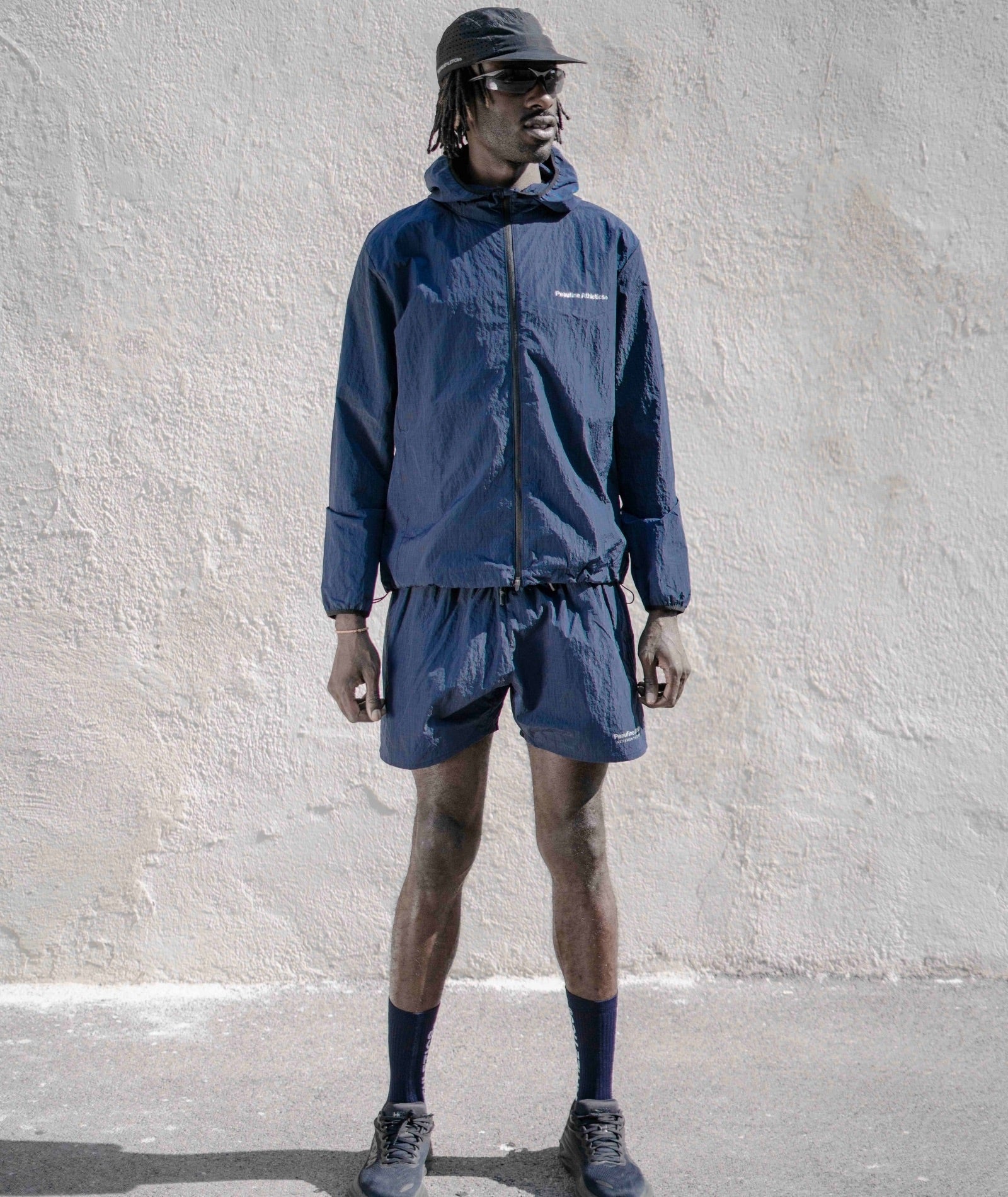 PEAUFINE ATHLETICS -  Ripstop short navy