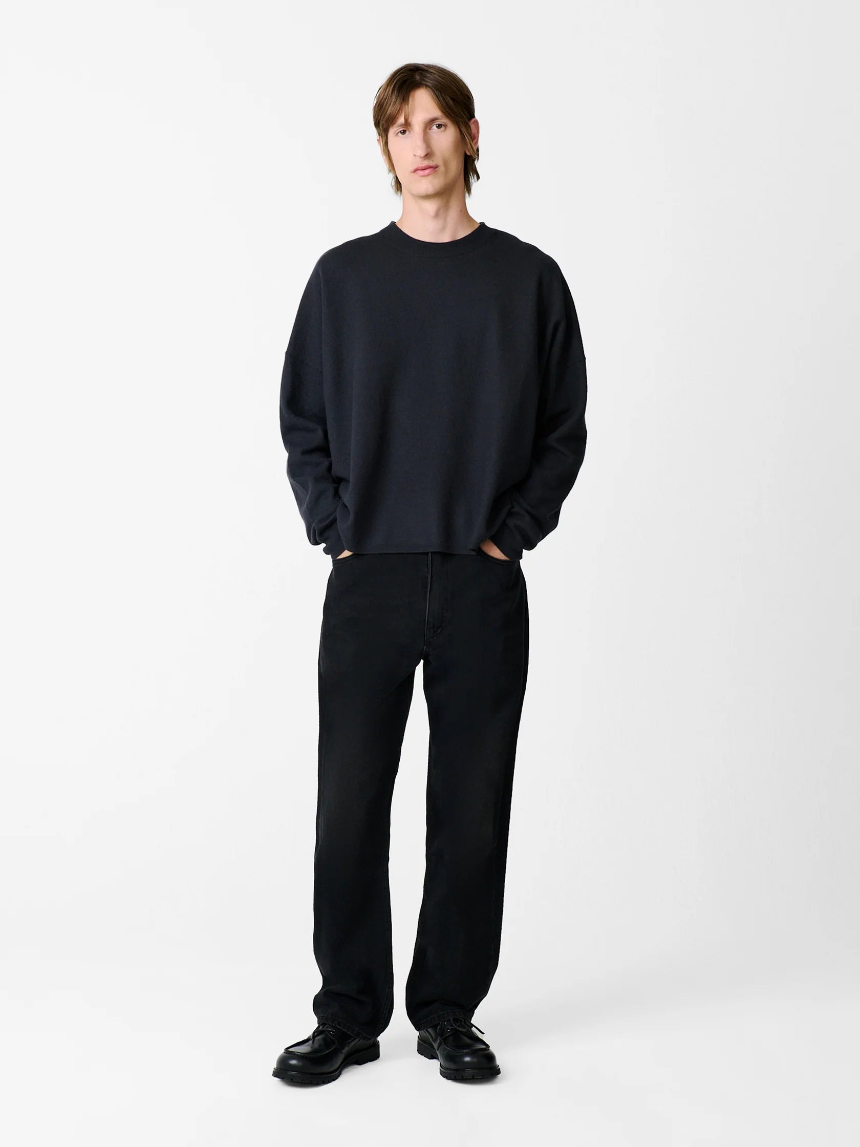 STUDIO NICHOLSON - Pant riso denim washed black STUDIO NICHOLSON