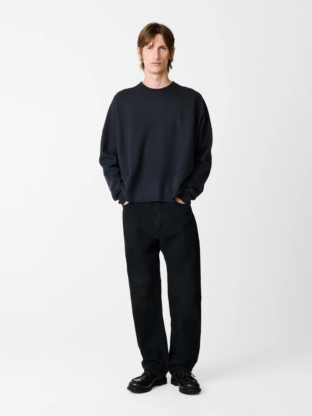 STUDIO NICHOLSON - Pant riso denim washed black STUDIO NICHOLSON