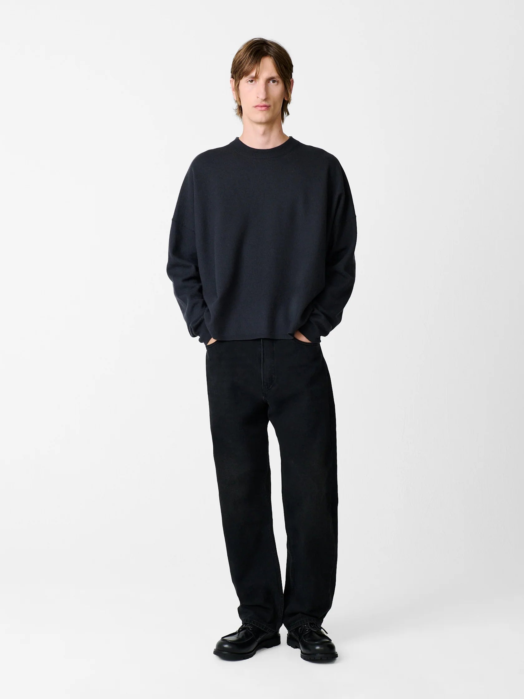 STUDIO NICHOLSON - Pant riso denim washed black STUDIO NICHOLSON