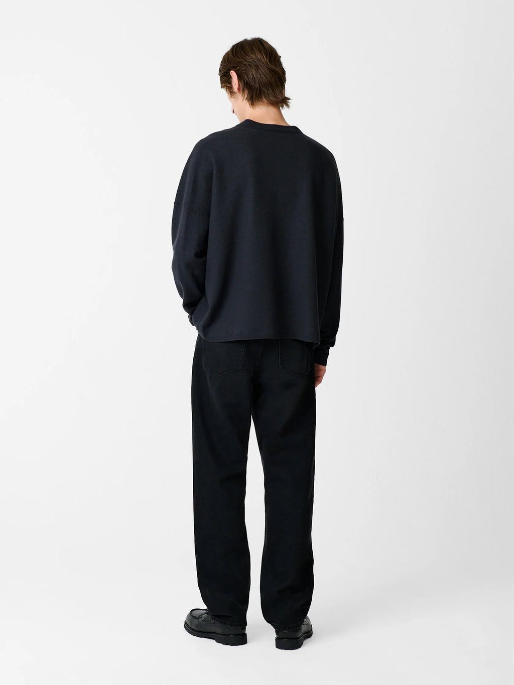 STUDIO NICHOLSON - Pant riso denim washed black STUDIO NICHOLSON