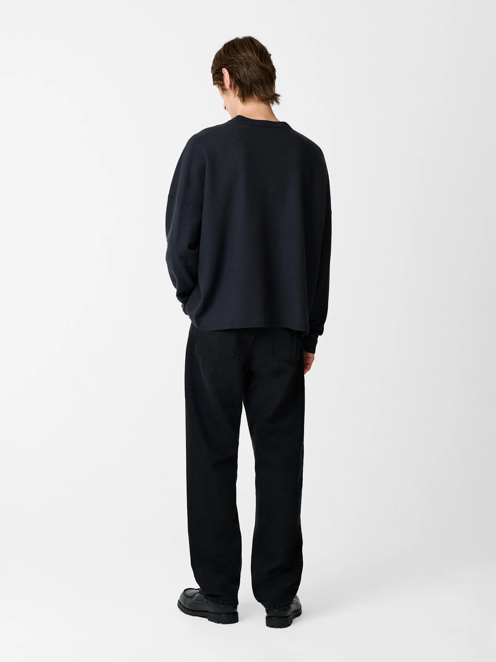 STUDIO NICHOLSON - Pant riso denim washed black STUDIO NICHOLSON