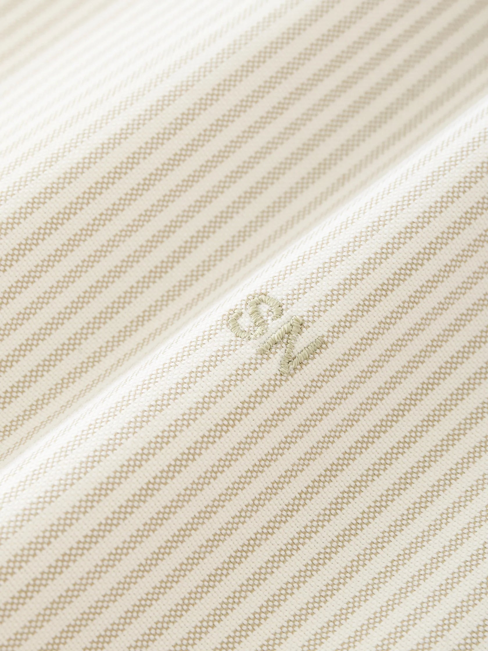 STUDIO NICHOLSON - Shirt ruskin khaki stripe STUDIO NICHOLSON