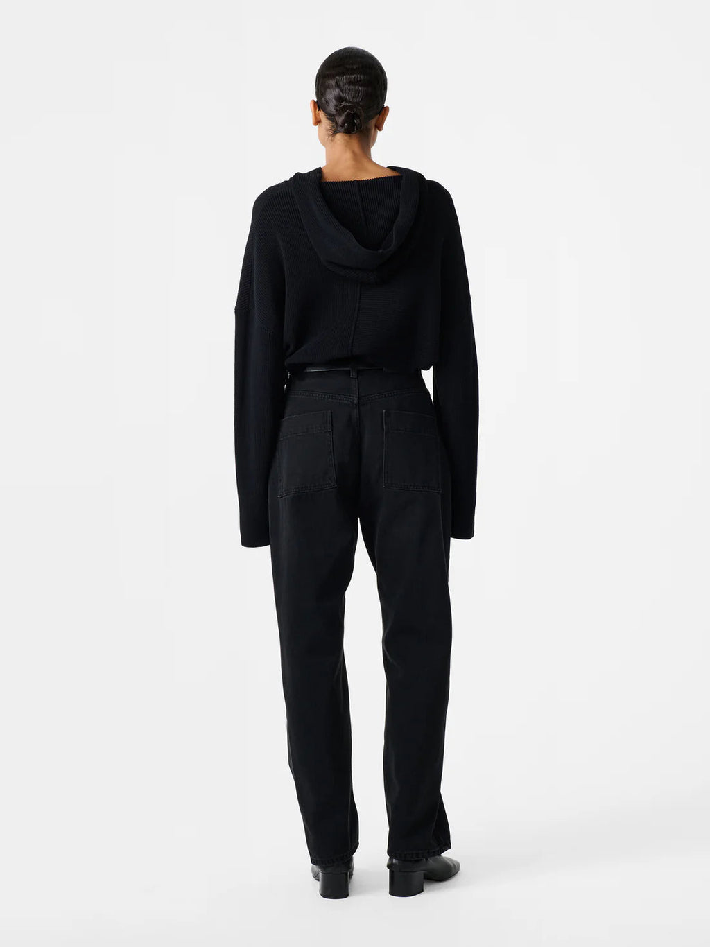 STUDIO NICHOLSON - Denim pant ruthe black STUDIO NICHOLSON