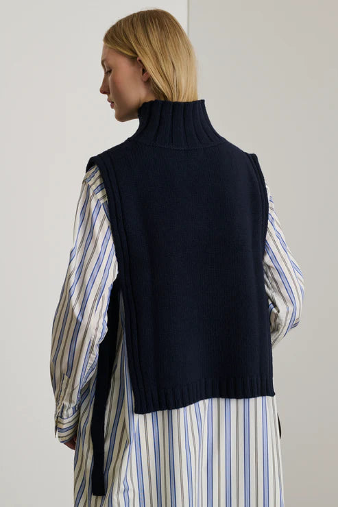 SOEUR - Plastron or navy SOEUR